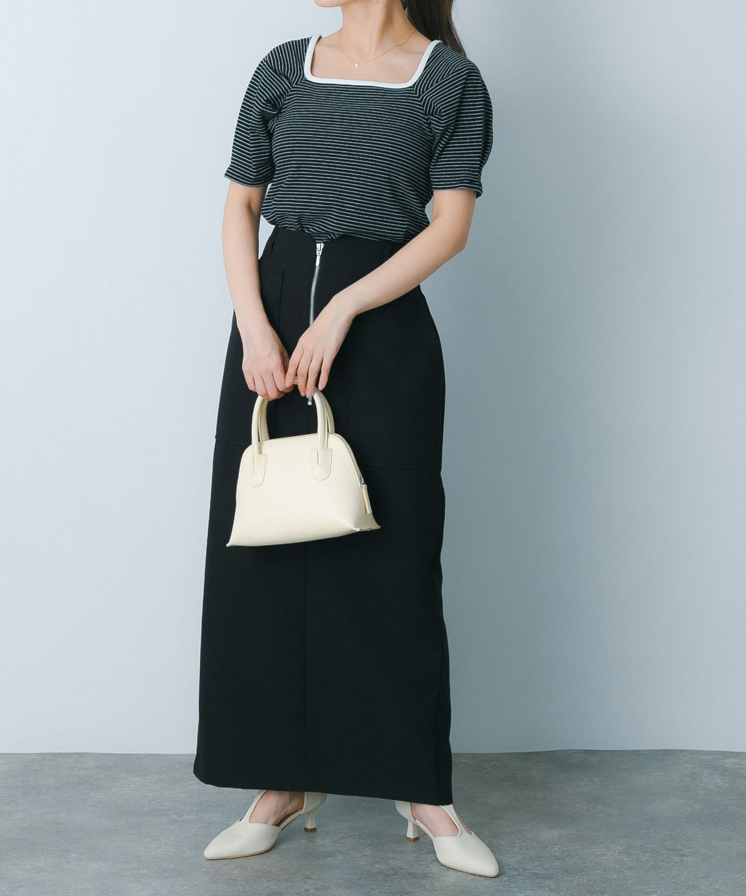 身長：153cm サイズ：one