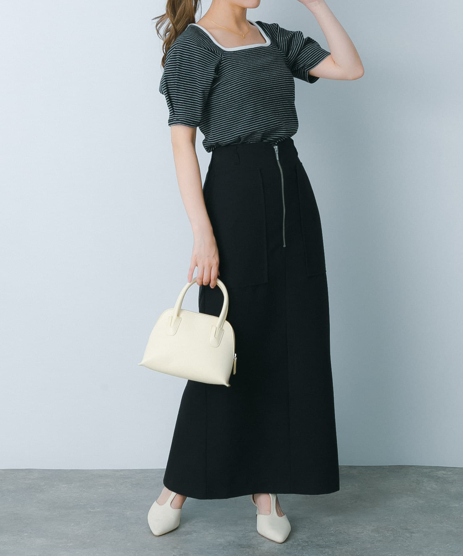 身長：153cm サイズ：one