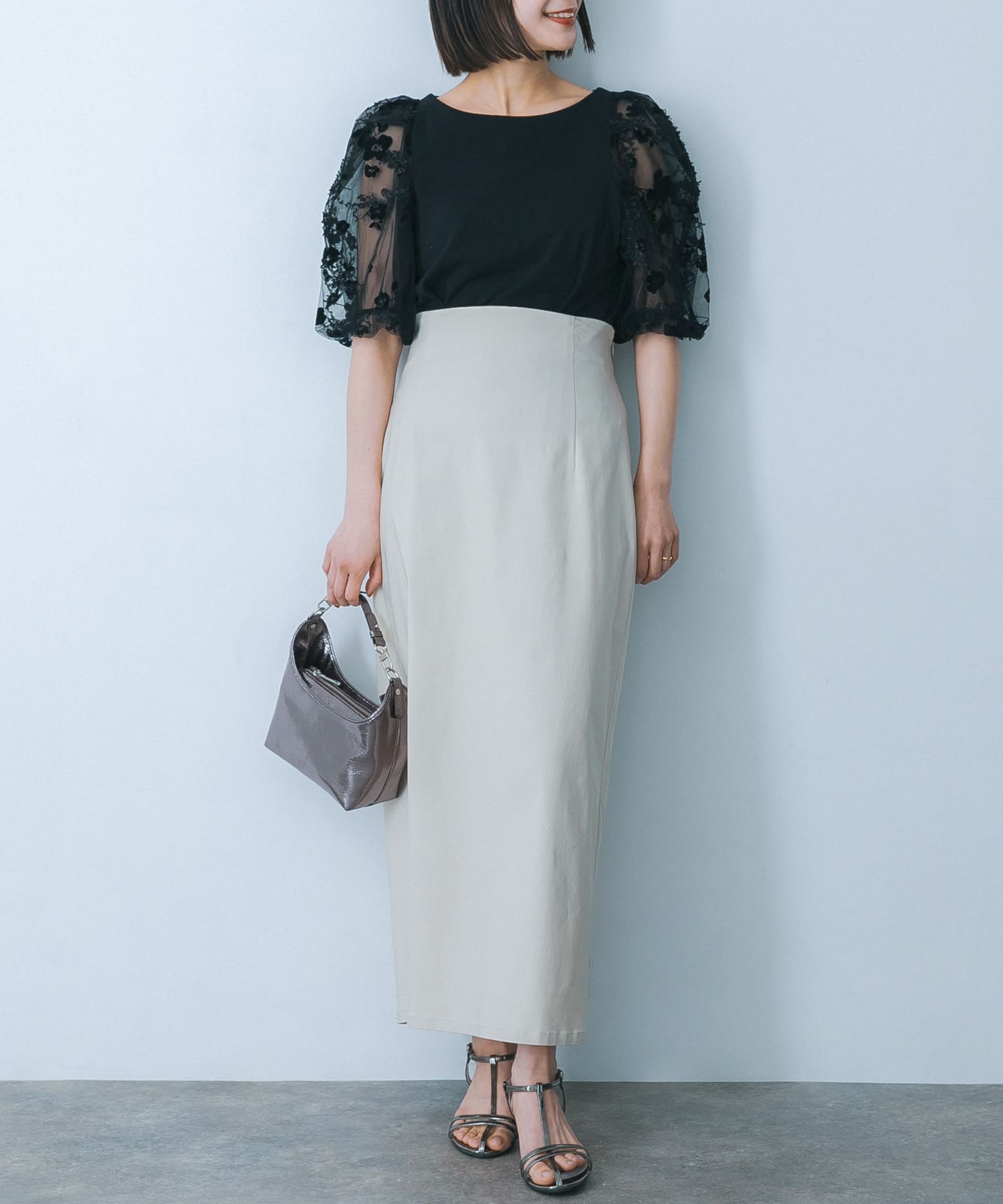 身長：160cm サイズ：one