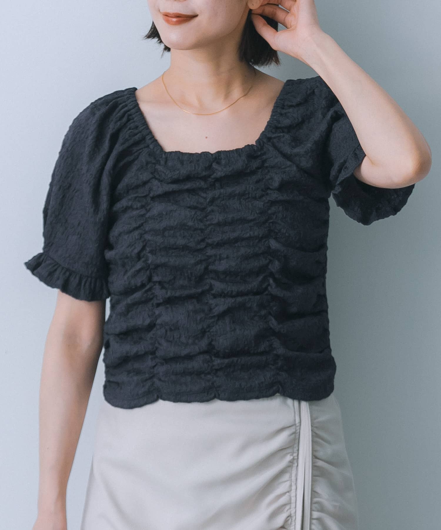 身長：160cm サイズ：one