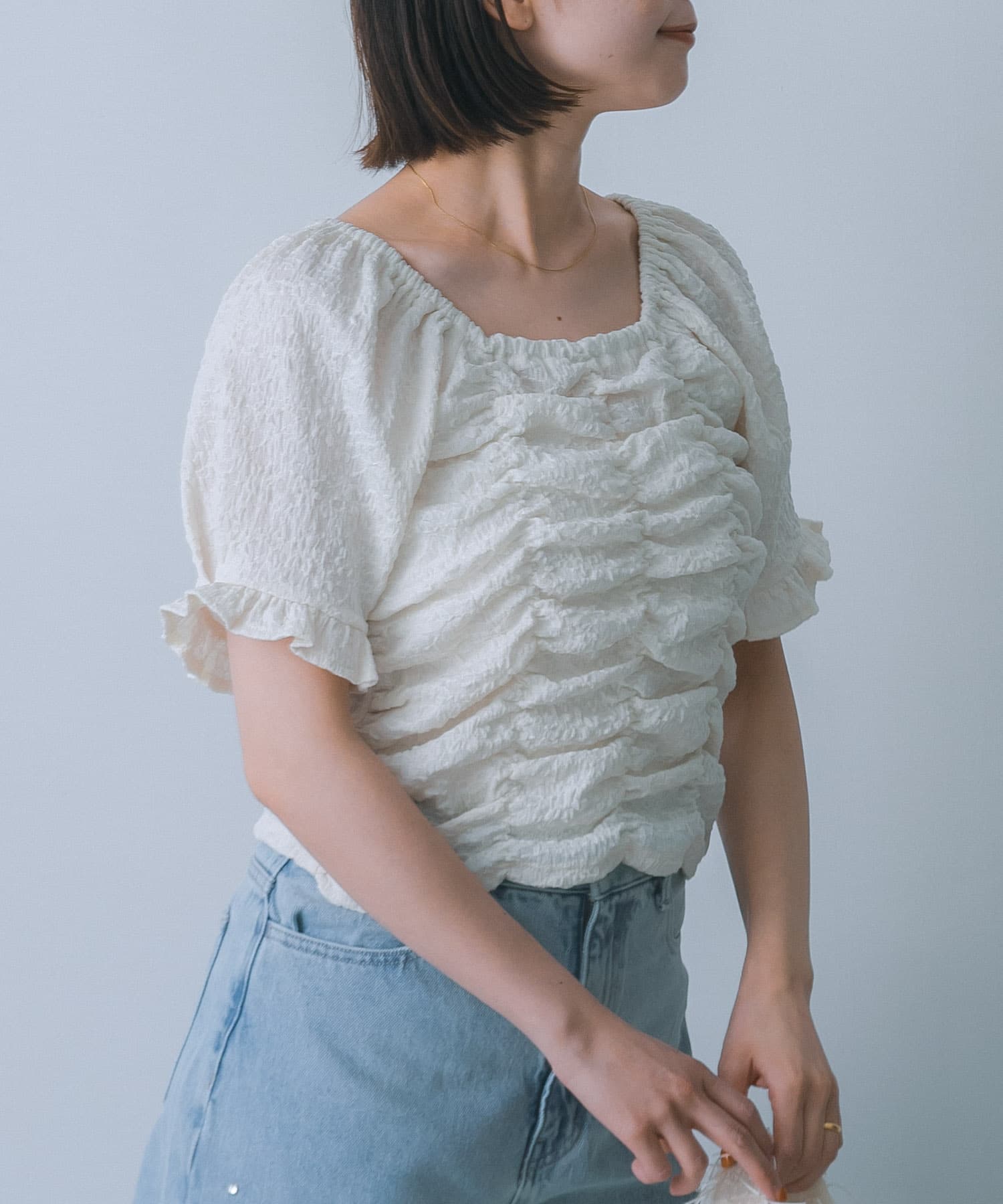 身長：160cm サイズ：one