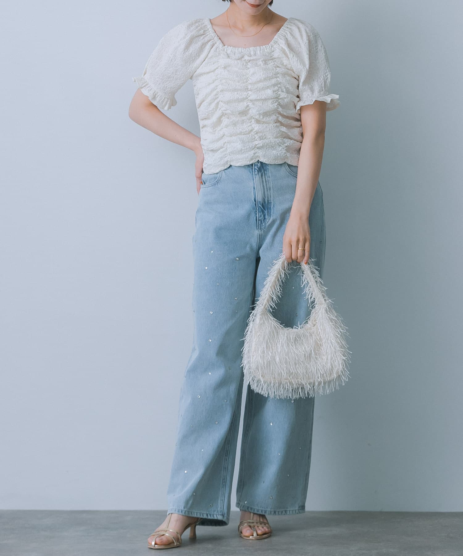 身長：160cm サイズ：one