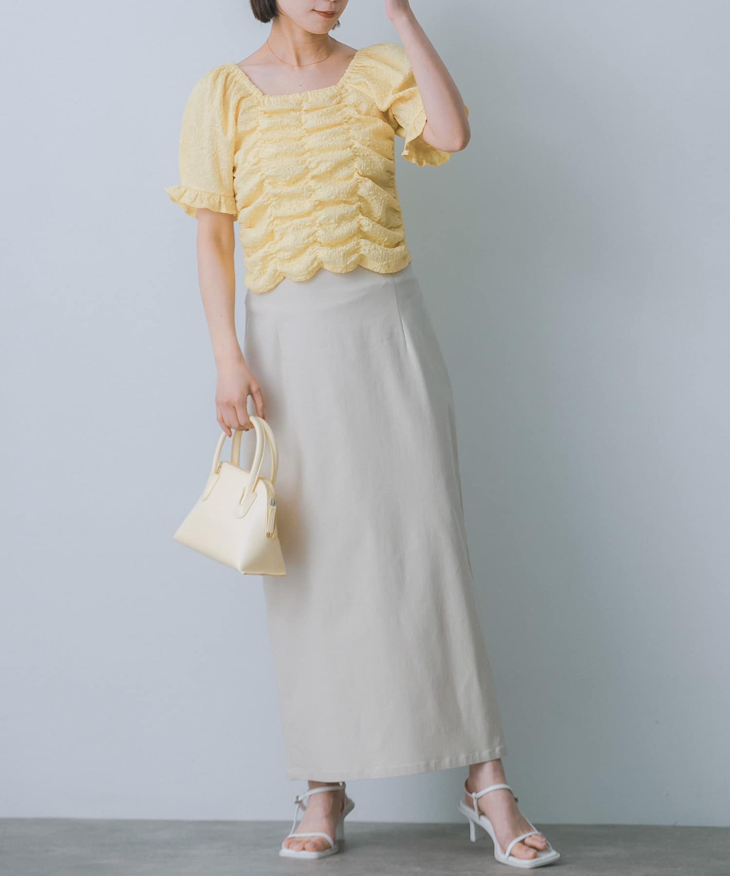 身長：160cm サイズ：one