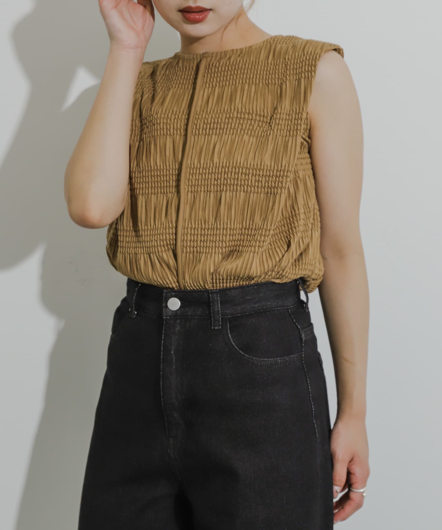 身長：158cm サイズ：one