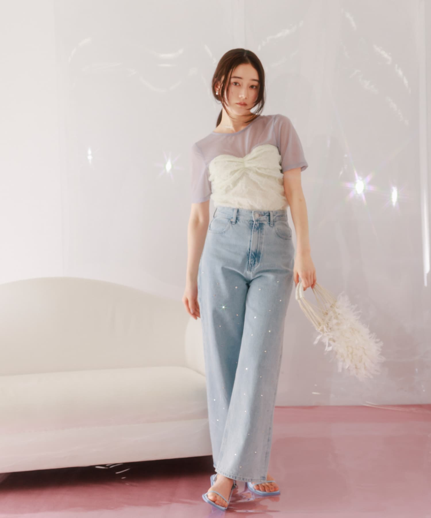 身長：162cm サイズ：one