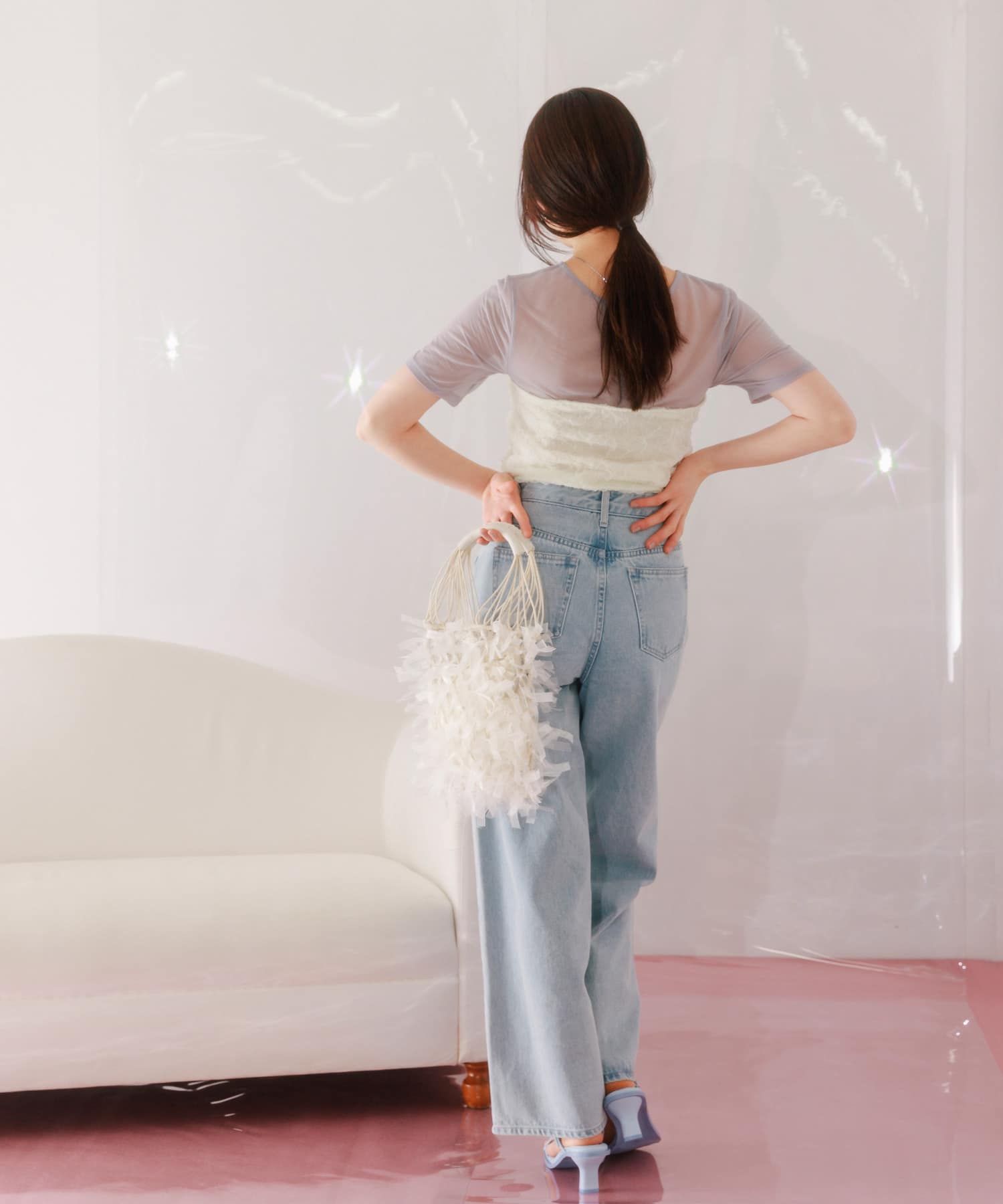 身長：162cm サイズ：one