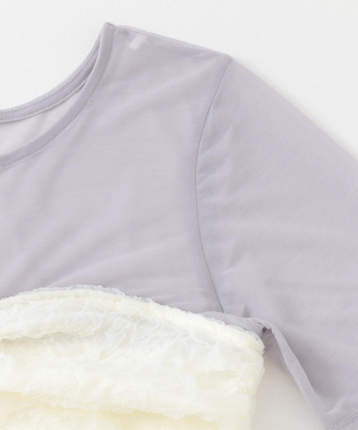 ビスチェドッキングトップ GRY×O.WHT one