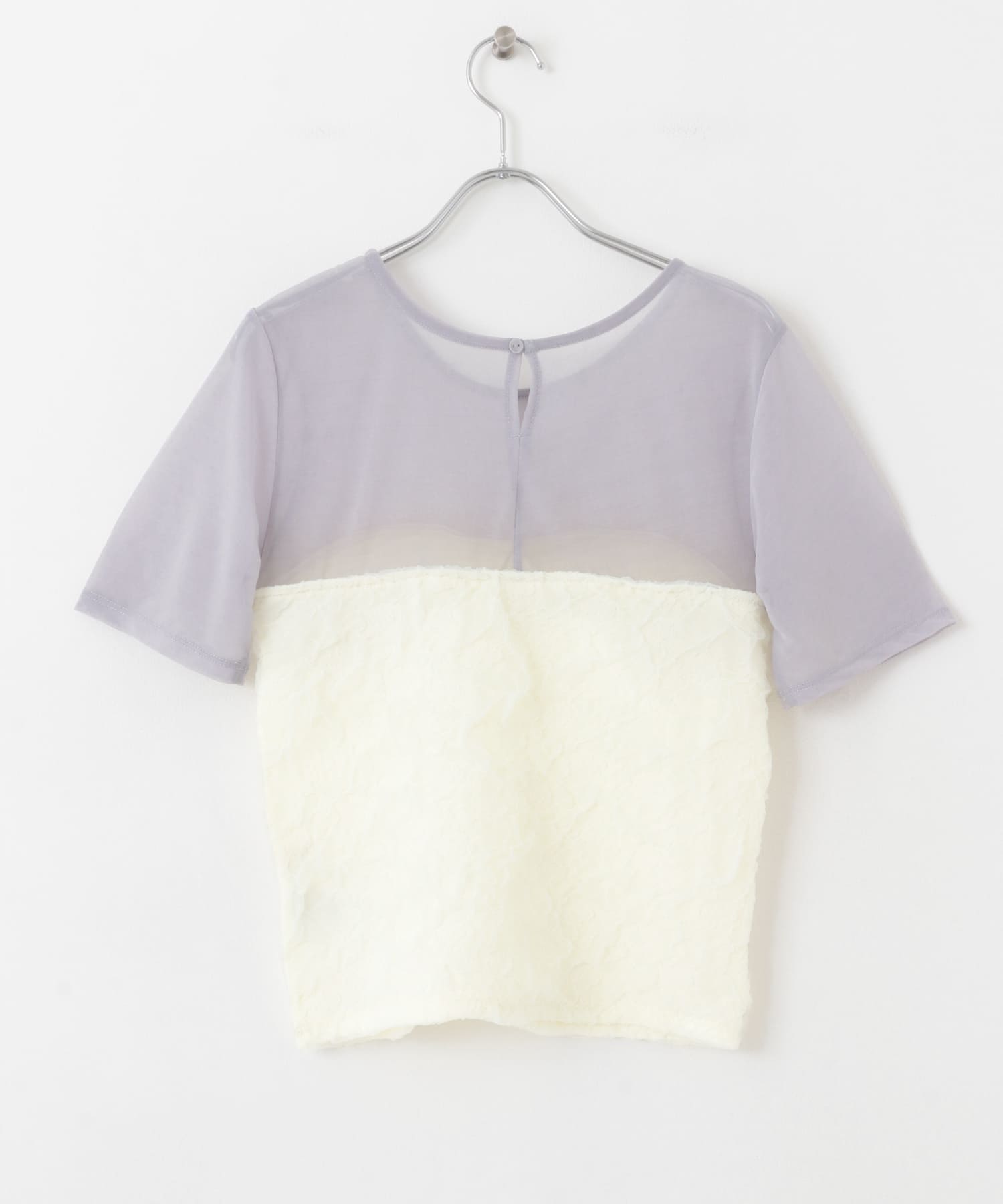 ビスチェドッキングトップ GRY×O.WHT one