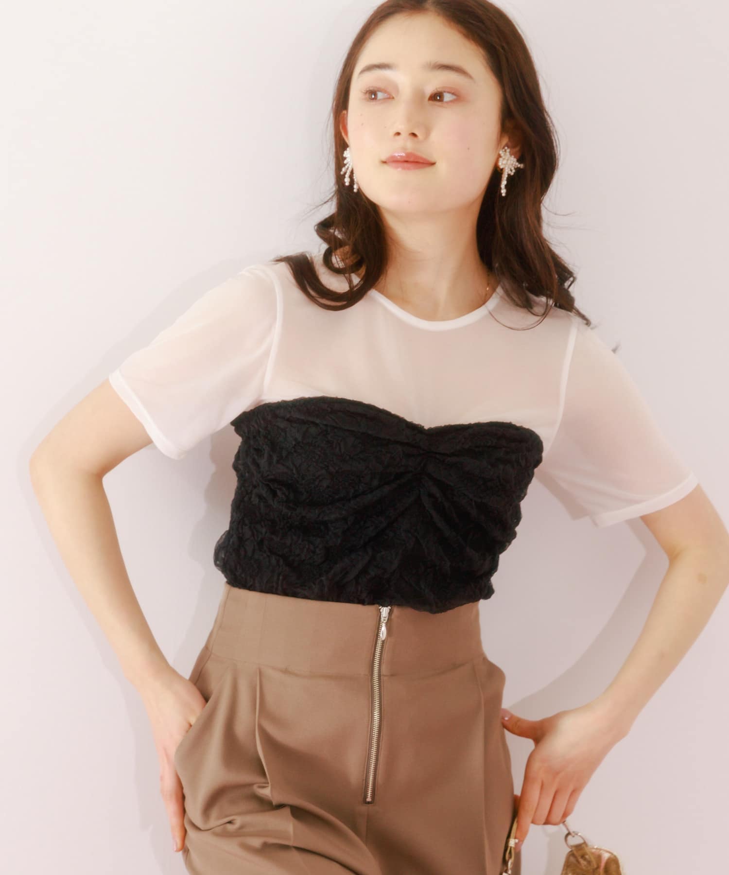 身長：162cm サイズ：one