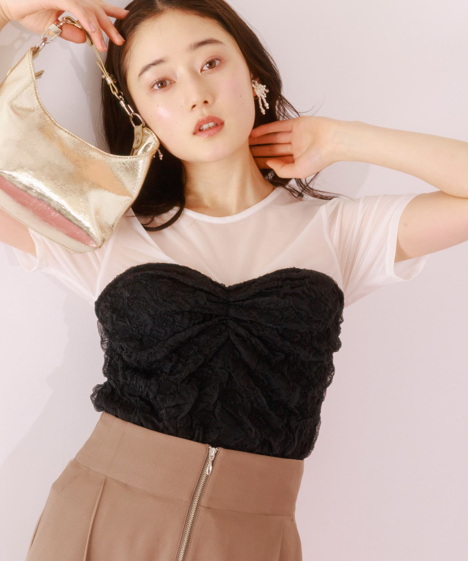 身長：162cm サイズ：one