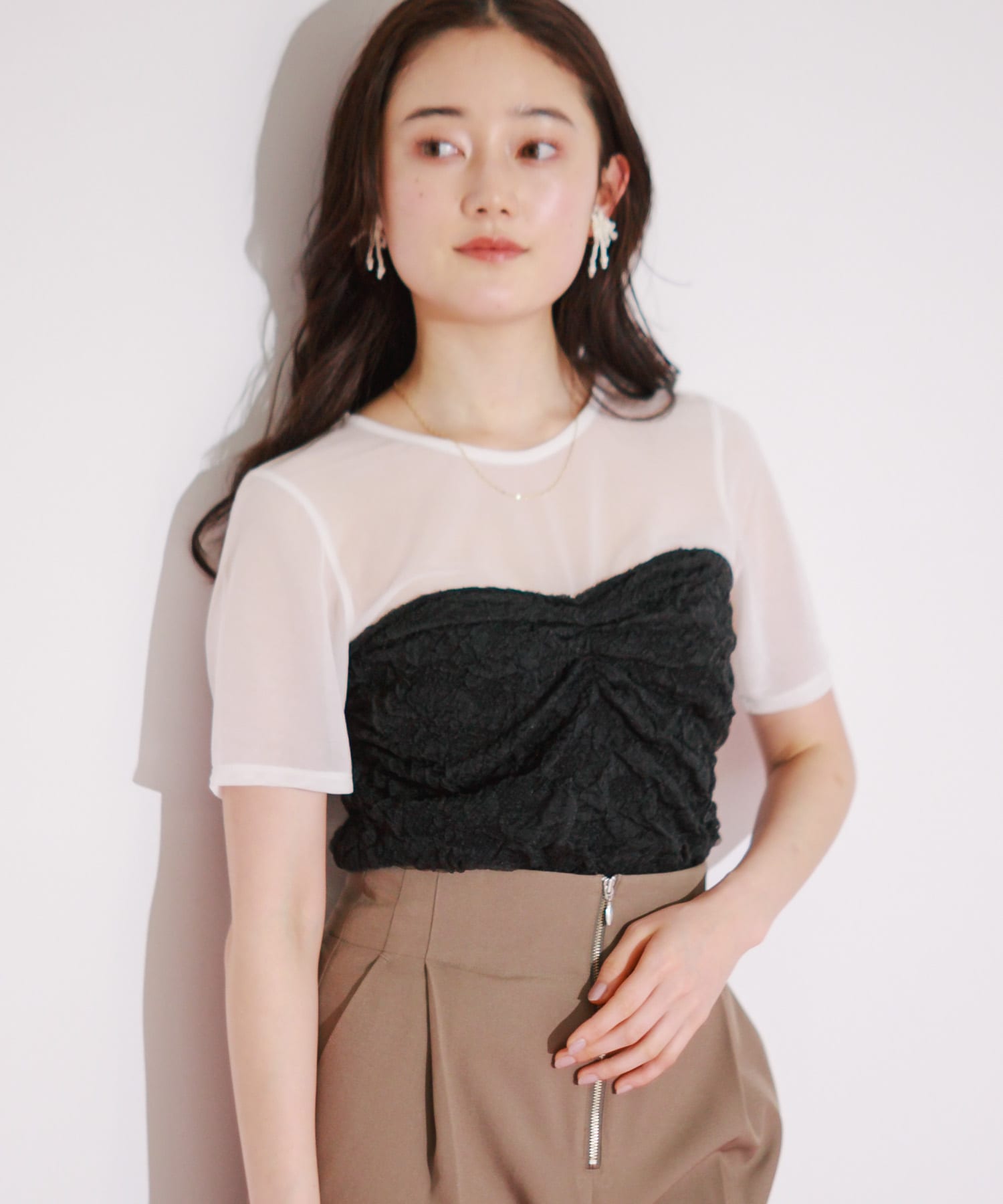 身長：162cm サイズ：one