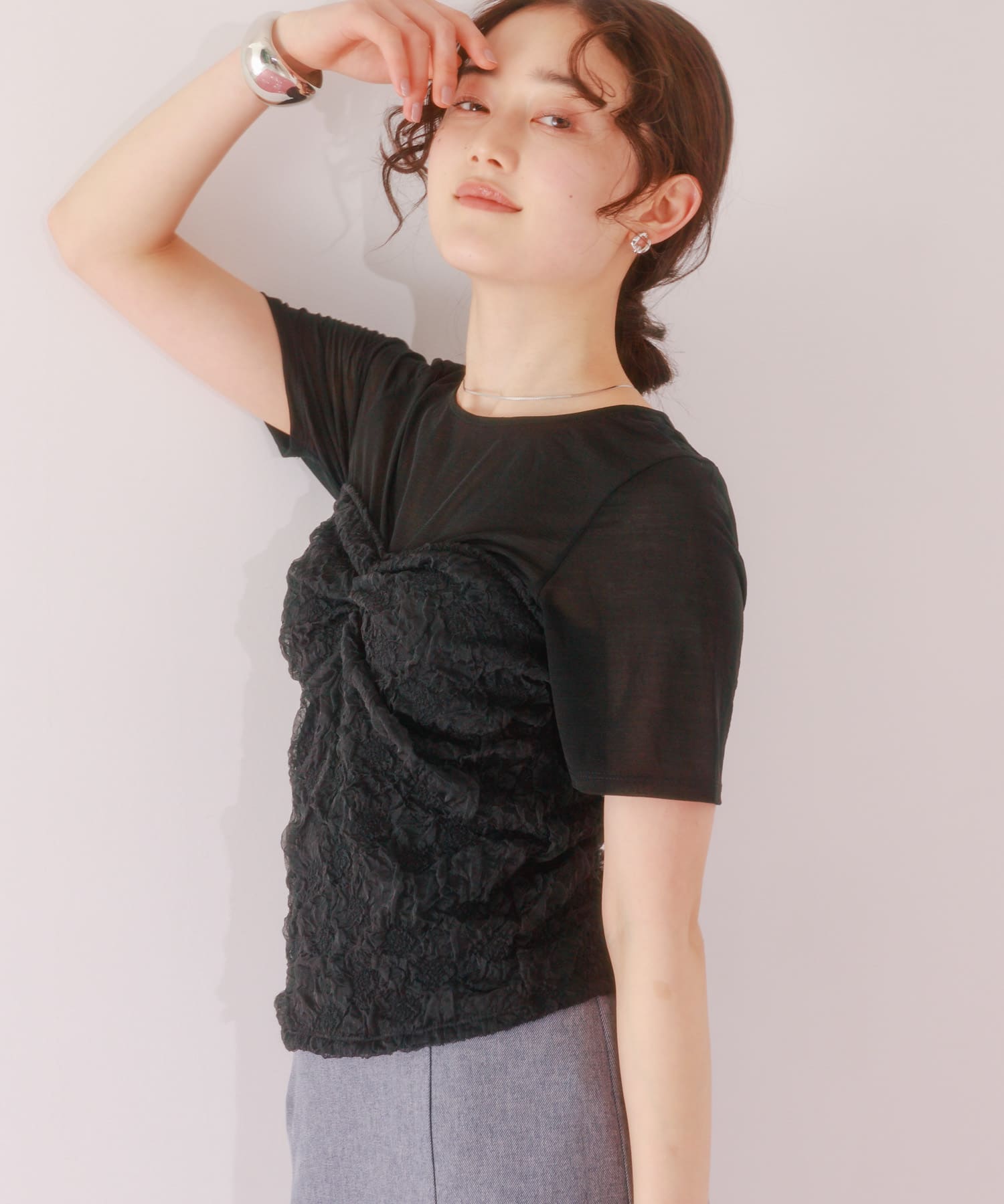 身長：162cm サイズ：one