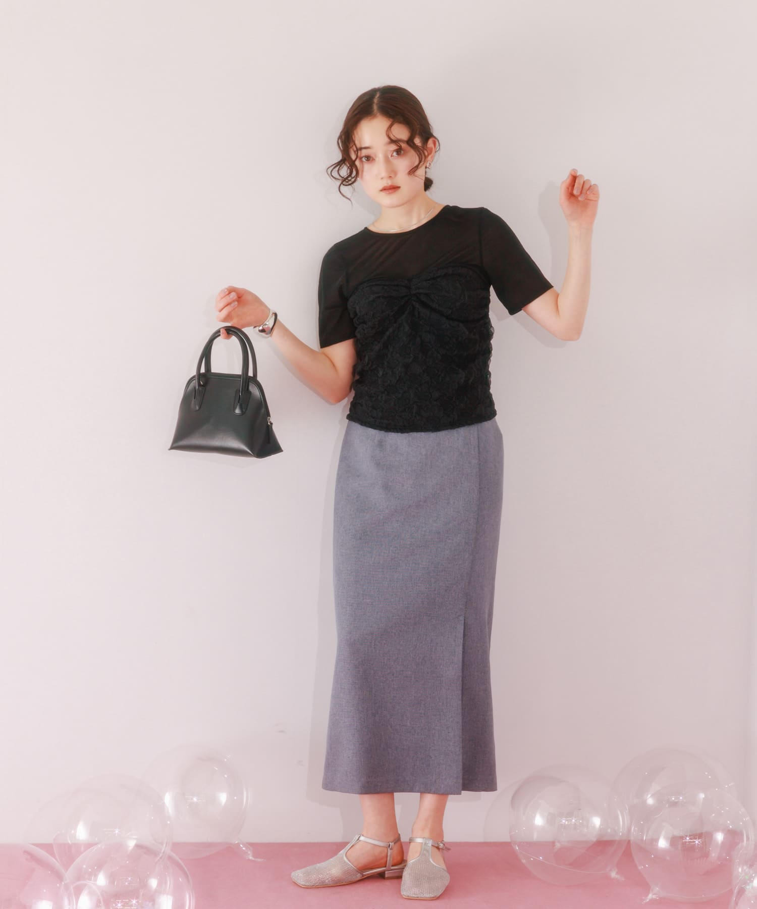 身長：162cm サイズ：one