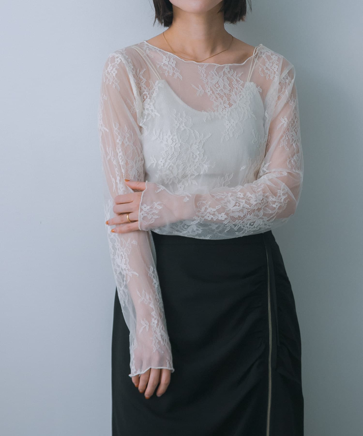 身長：160cm サイズ：one