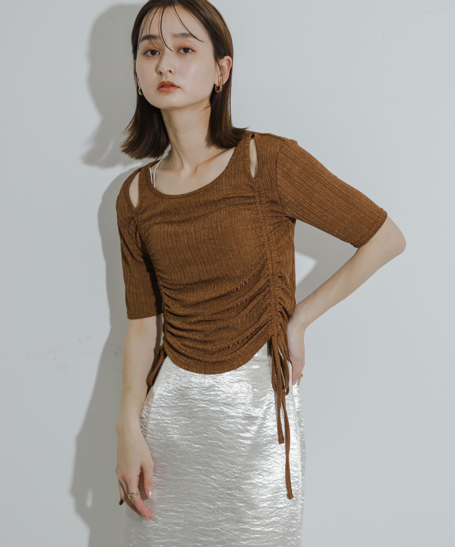身長：169cm サイズ：one