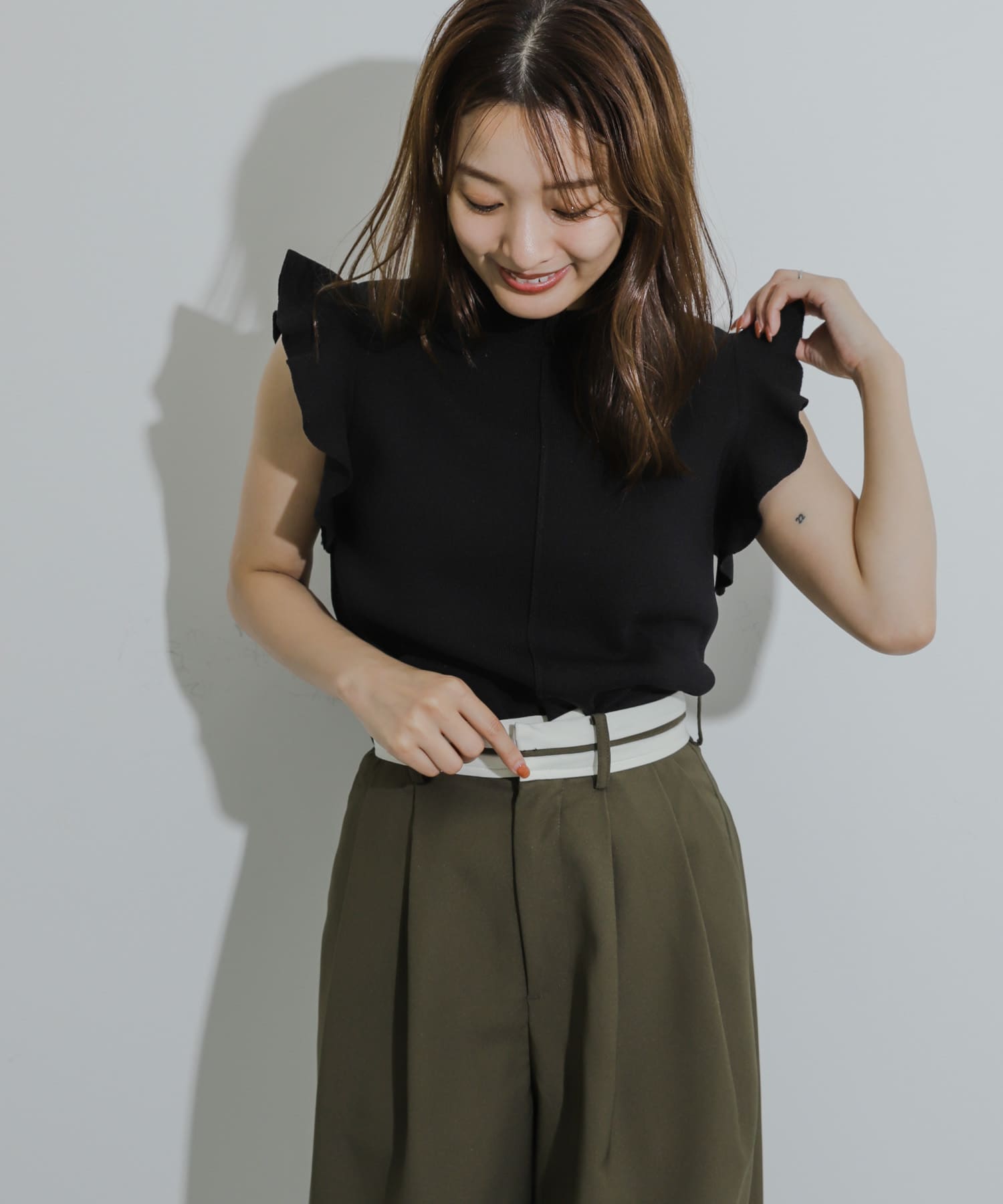 身長：155cm サイズ：one