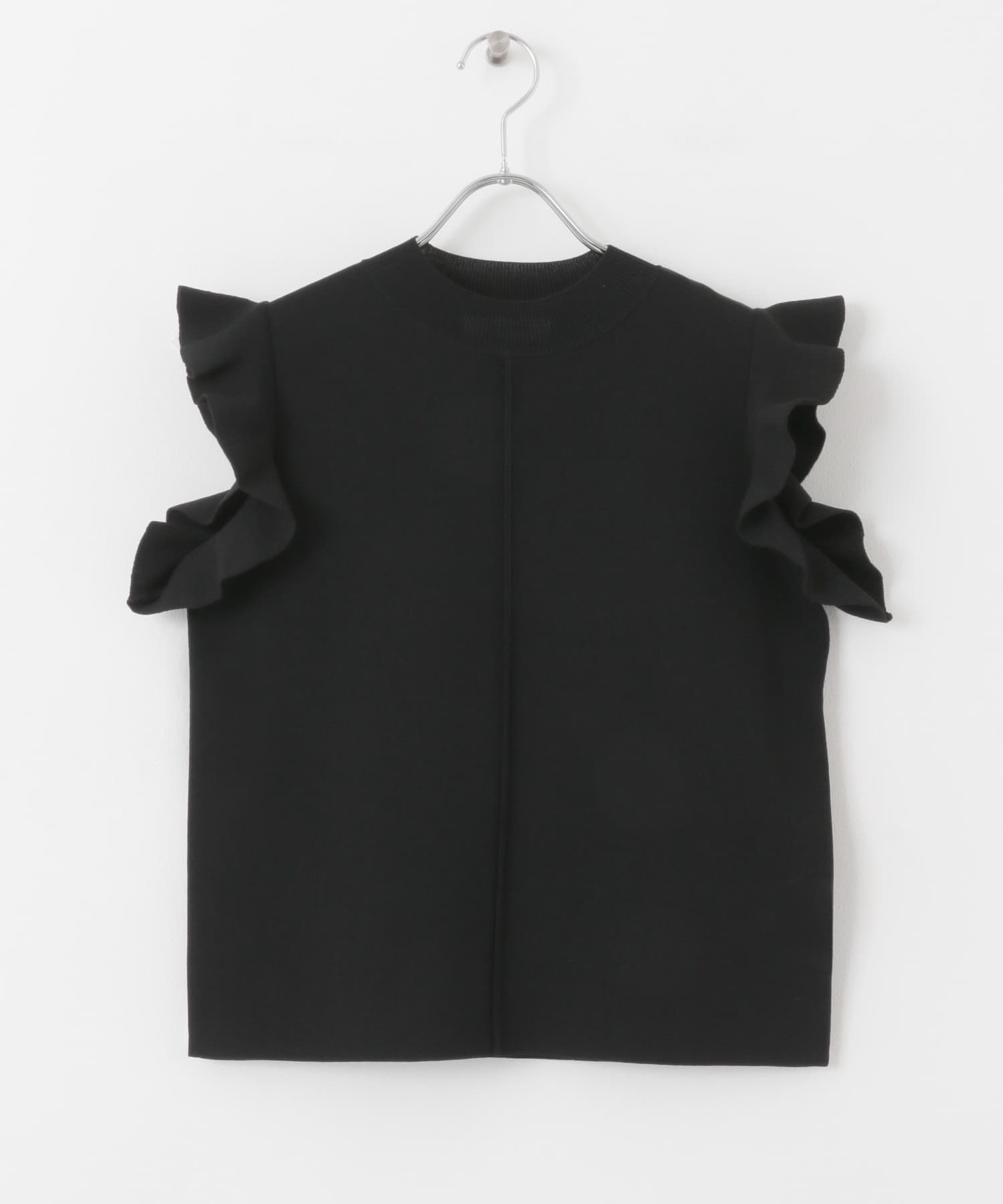 フリルコンパクトセーター BLACK one