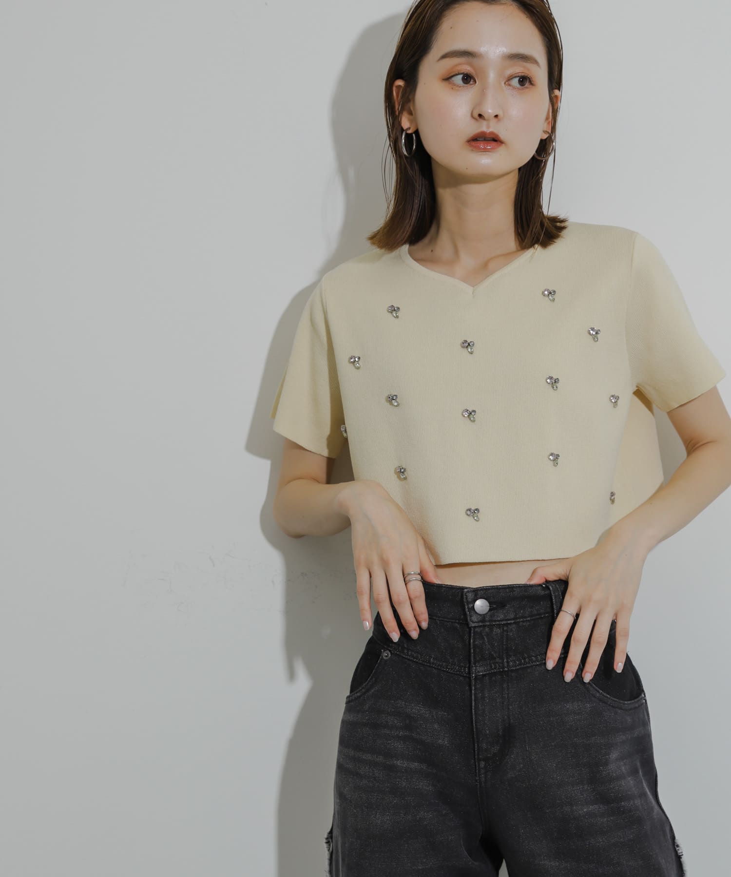 身長：169cm サイズ：one