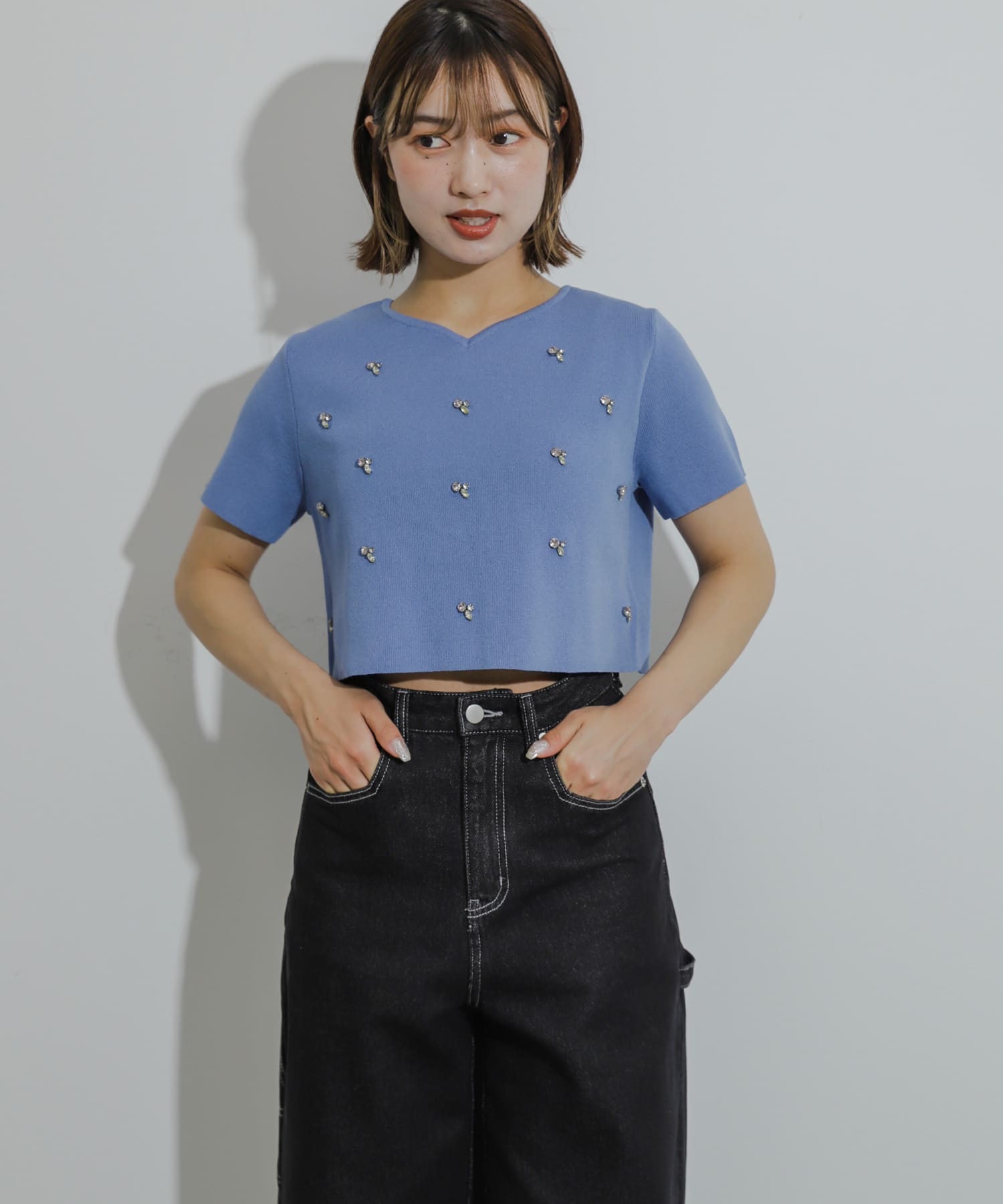 身長：158cm サイズ：one