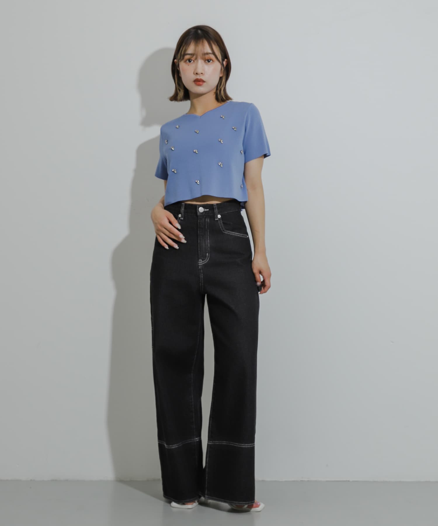 身長：158cm サイズ：one