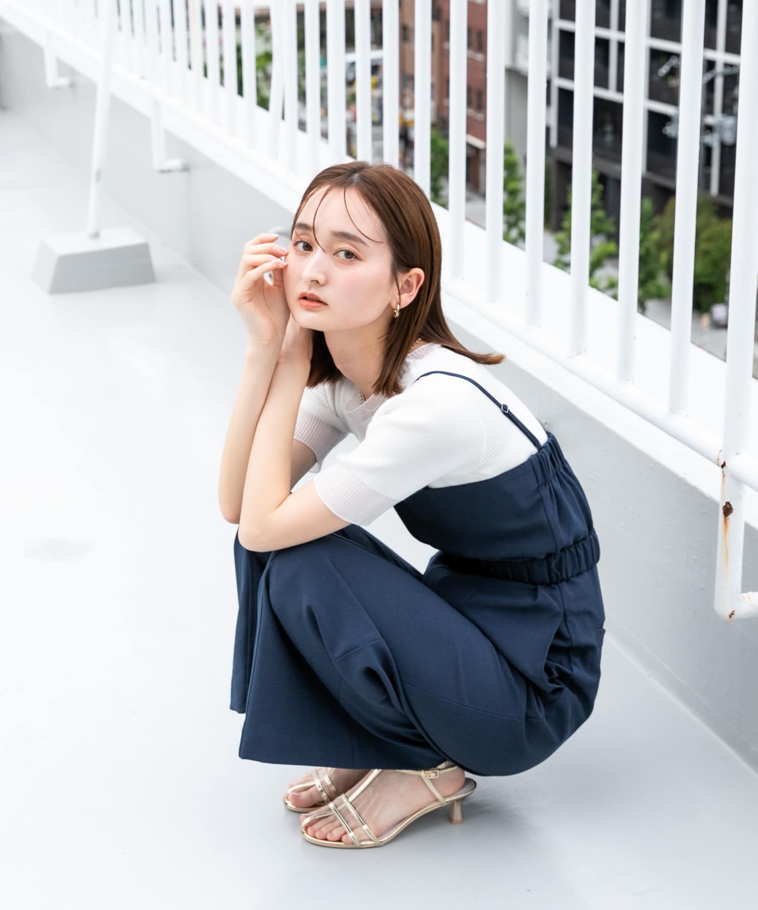 身長：169cm サイズ：one
