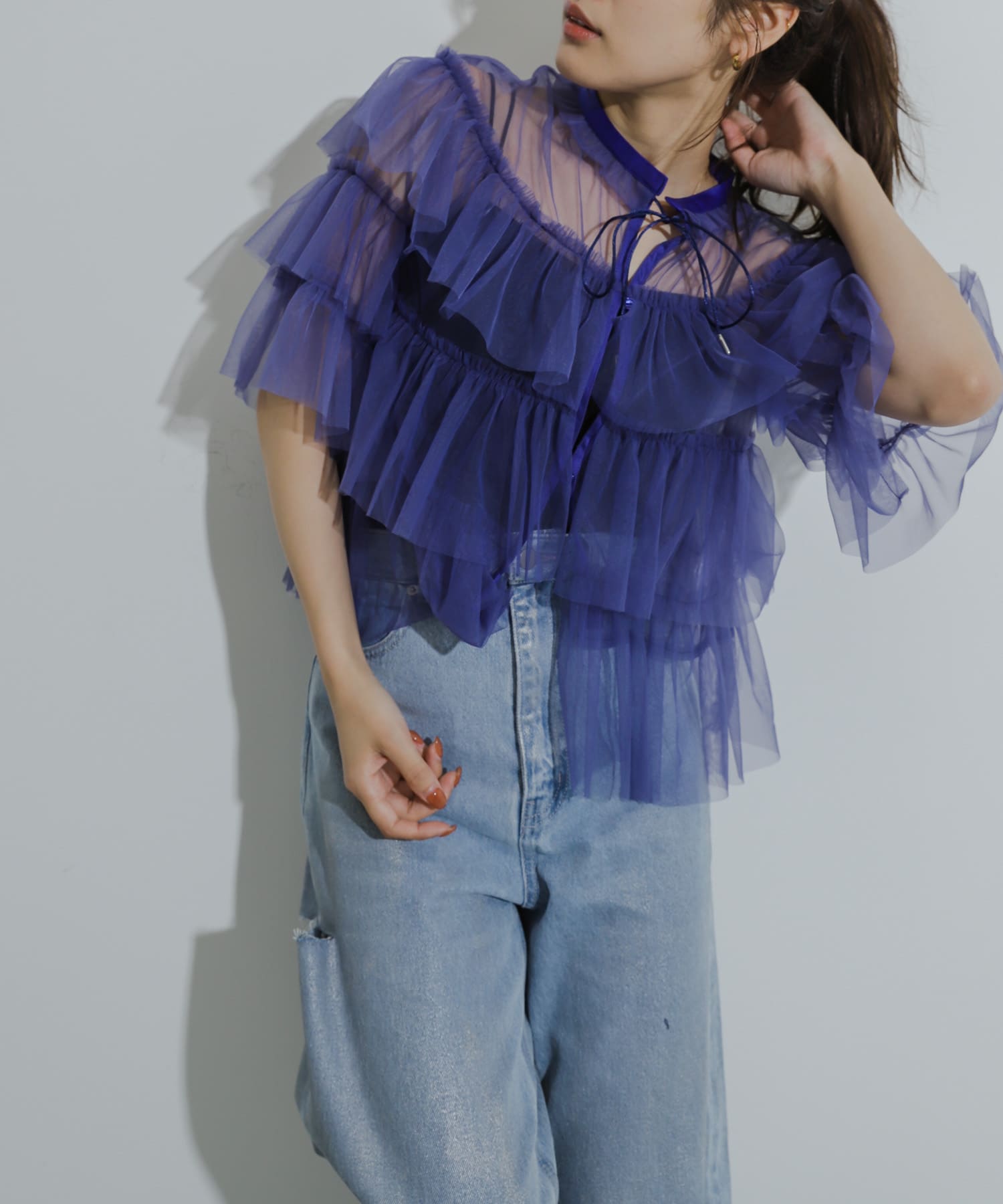 身長：155cm サイズ：one