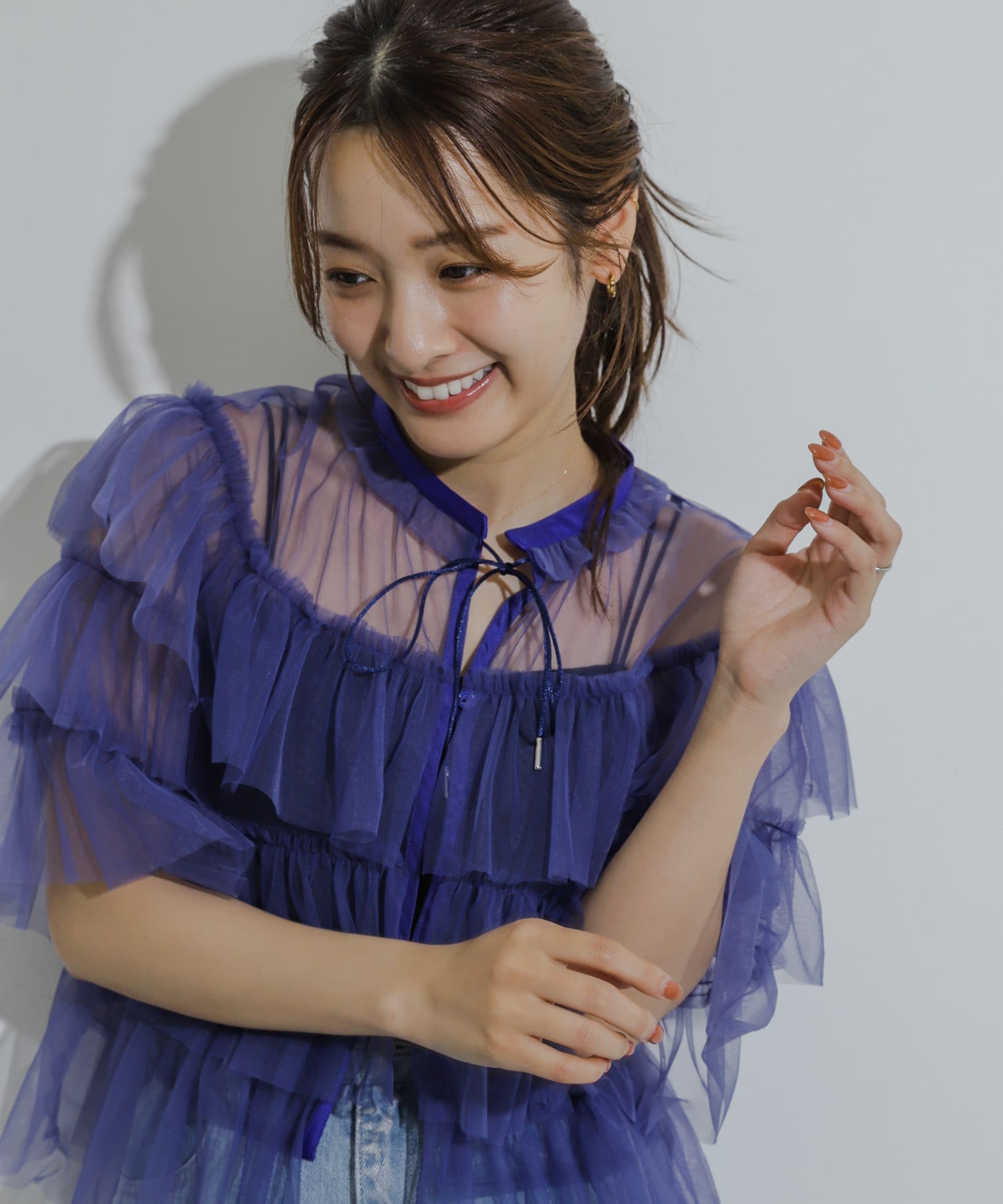 身長：155cm サイズ：one