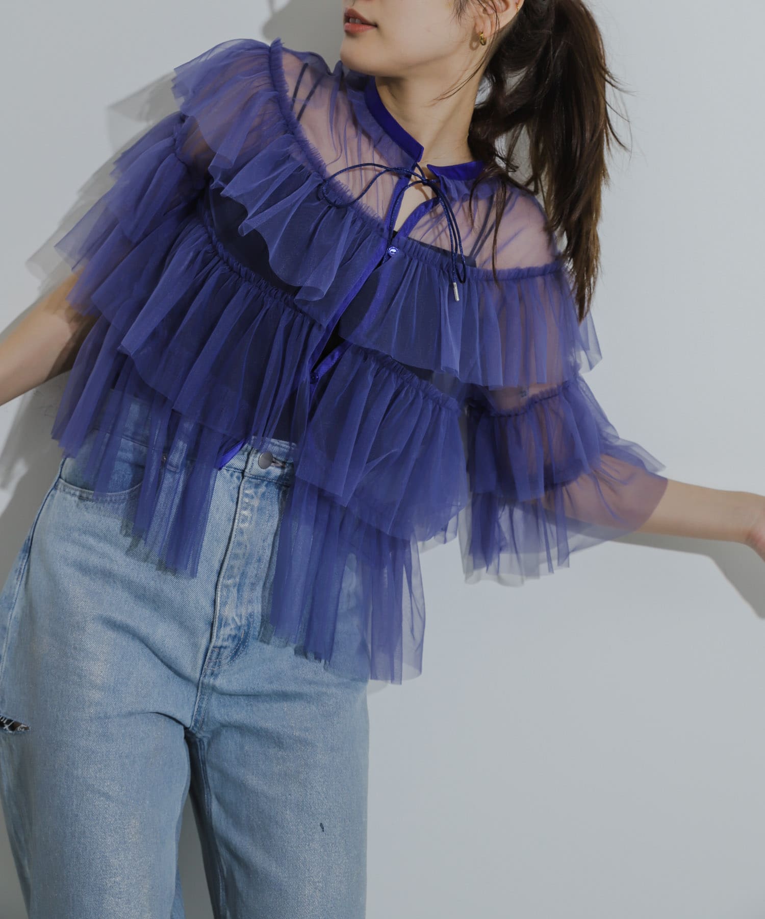 身長：155cm サイズ：one