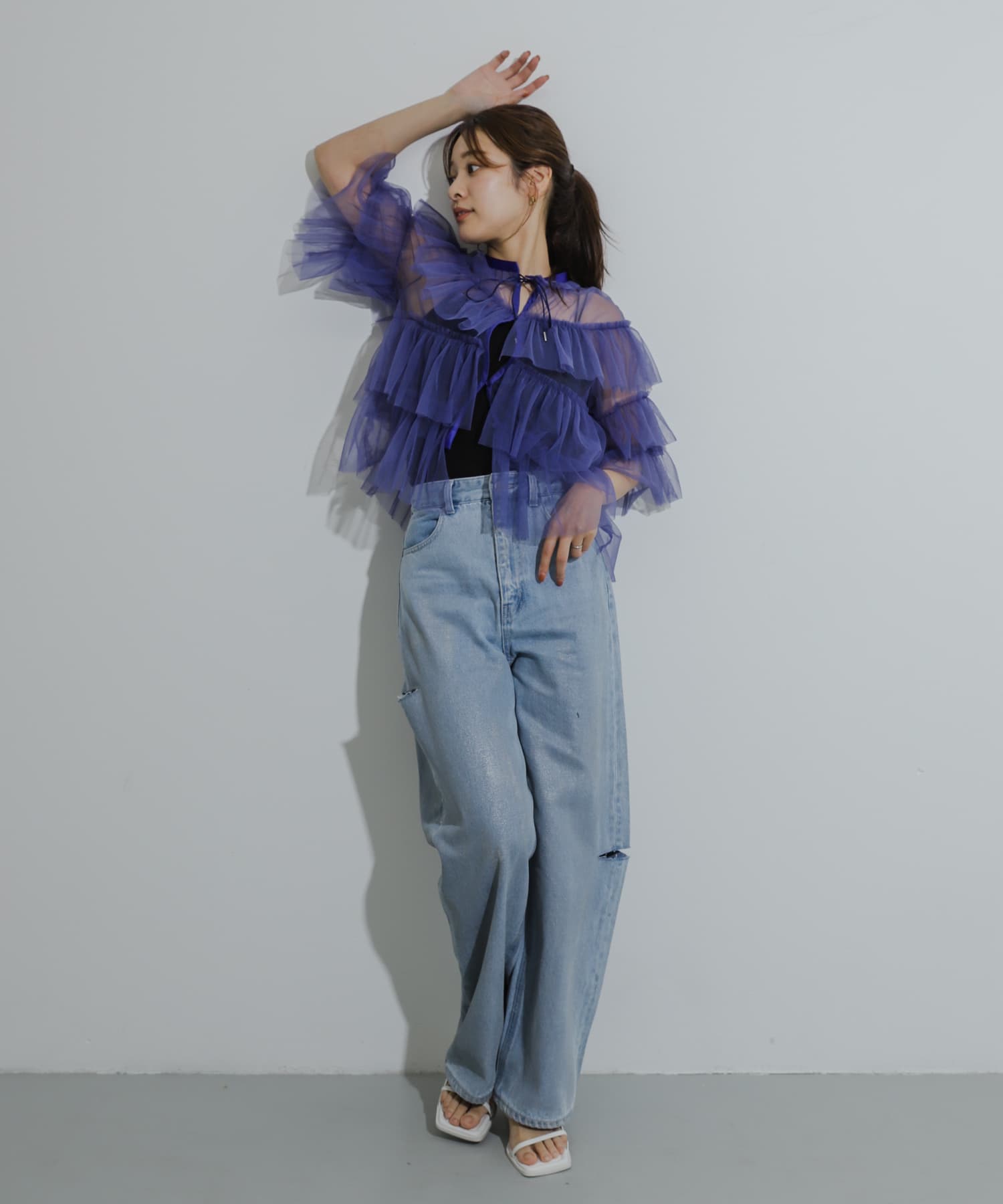 身長：155cm サイズ：one
