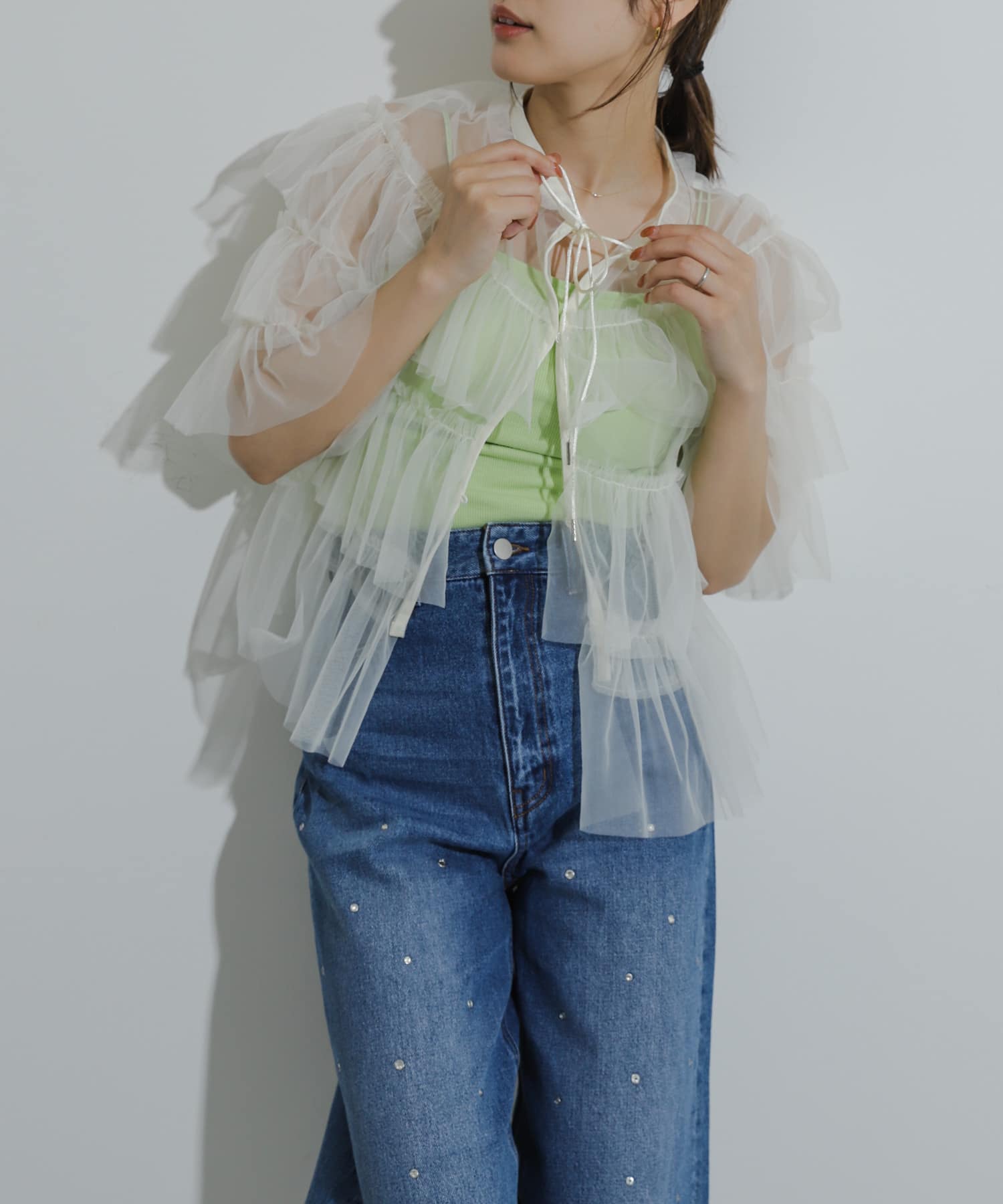 身長：155cm サイズ：one