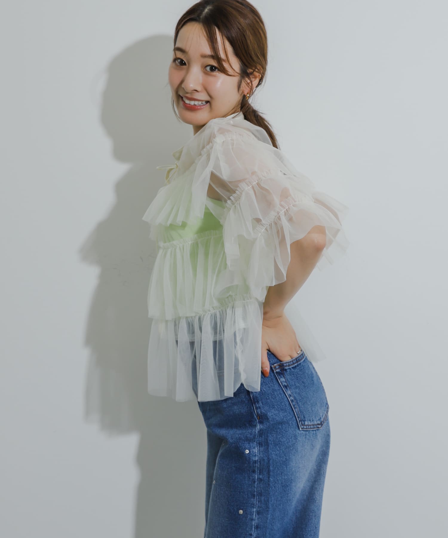 身長：155cm サイズ：one