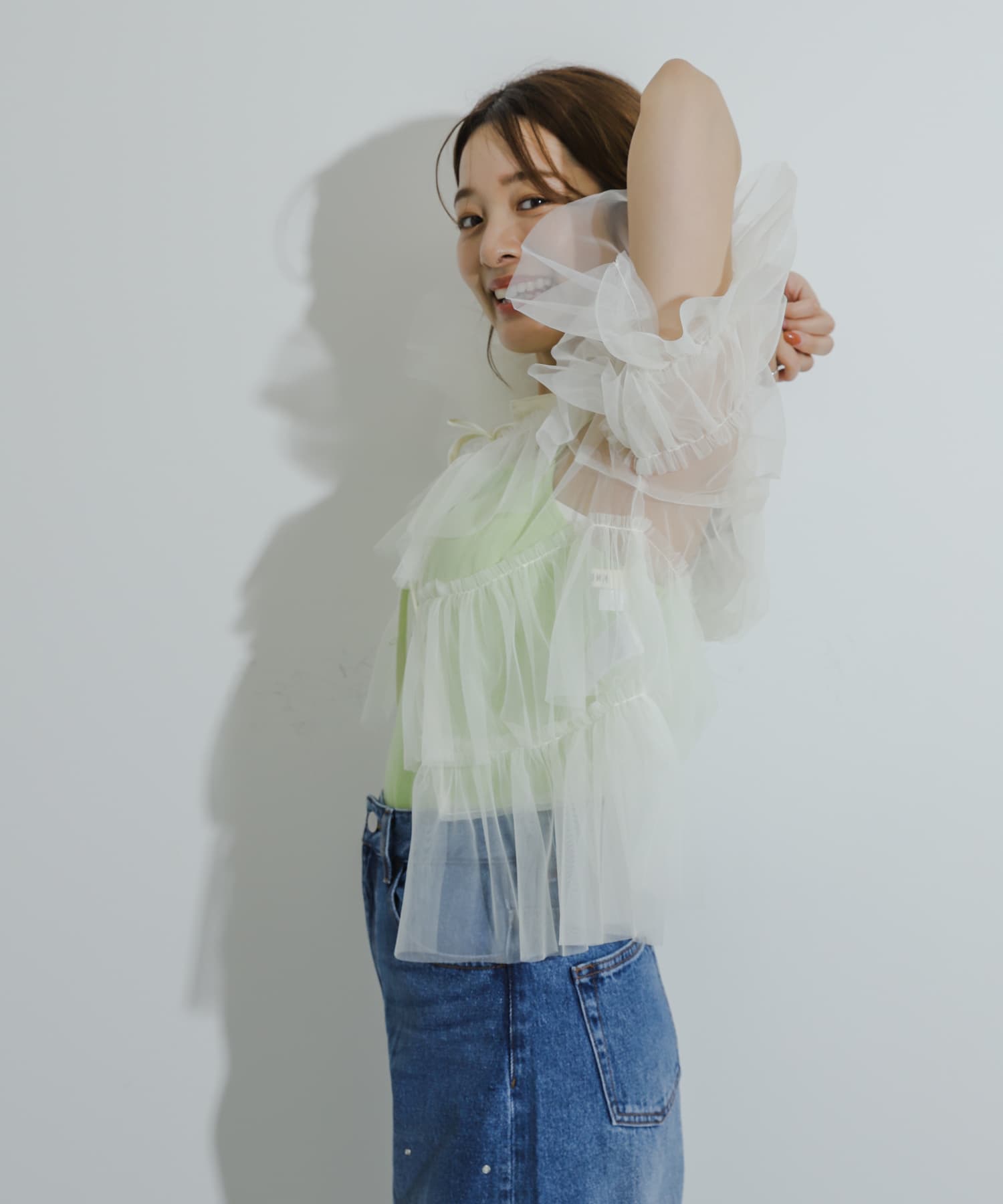 身長：155cm サイズ：one