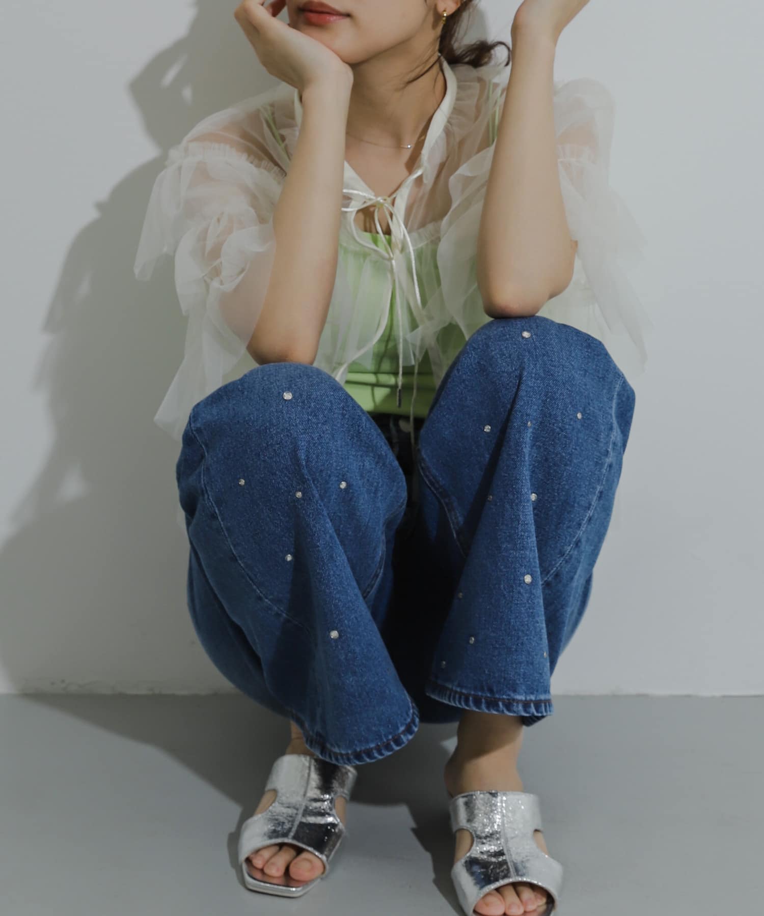 身長：155cm サイズ：one