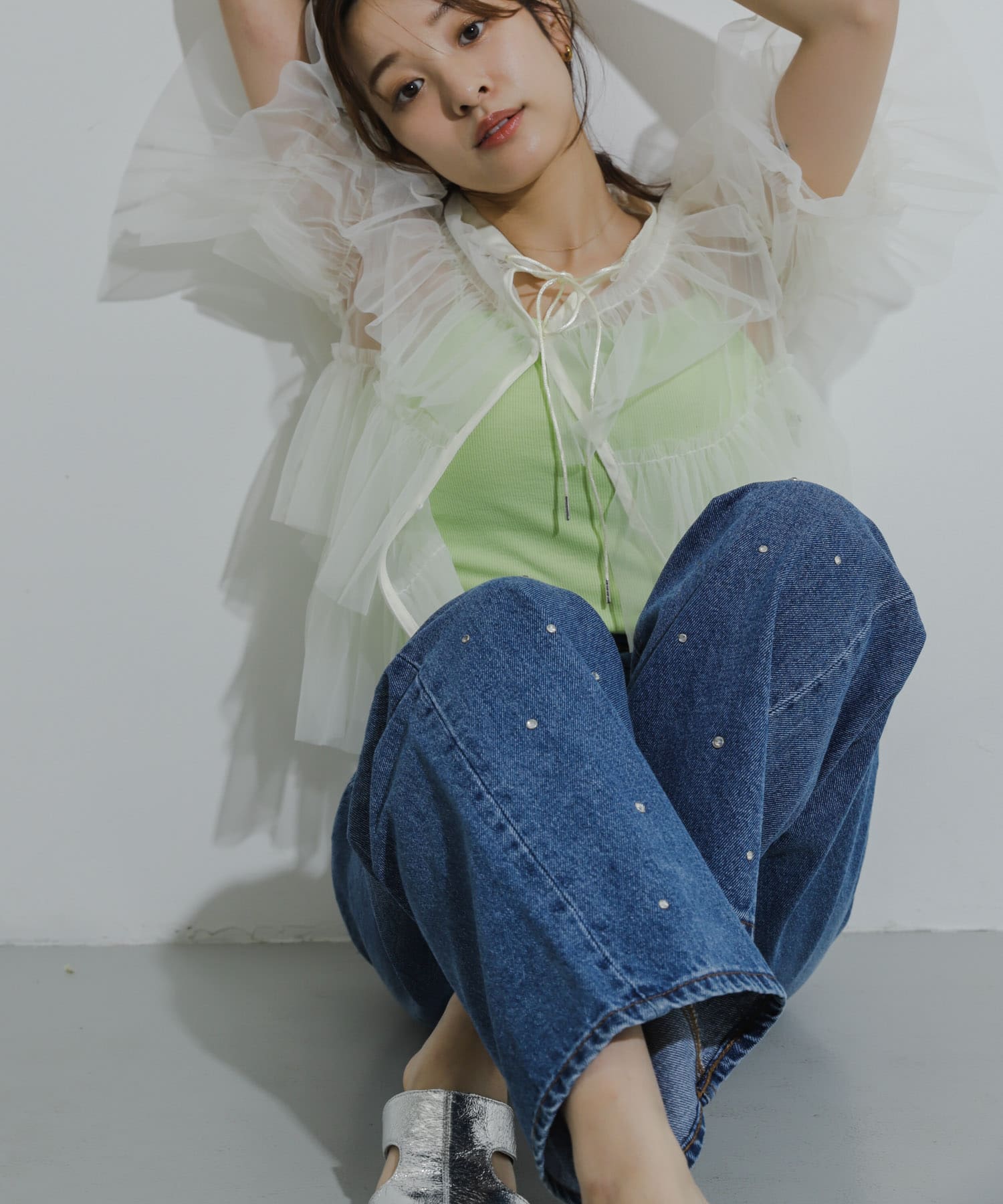 身長：155cm サイズ：one