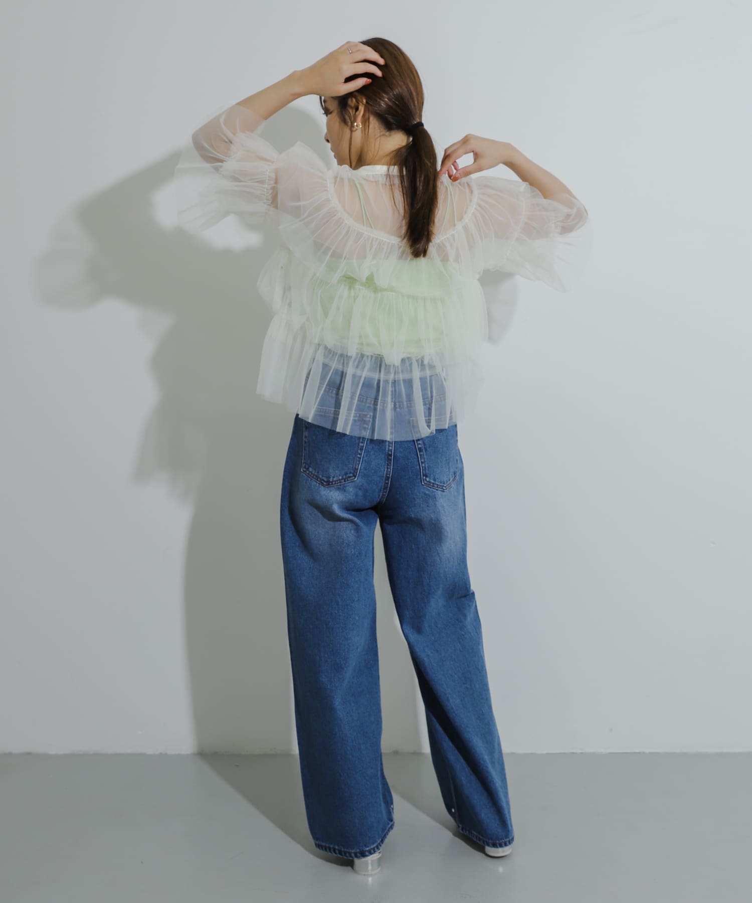 身長：155cm サイズ：one