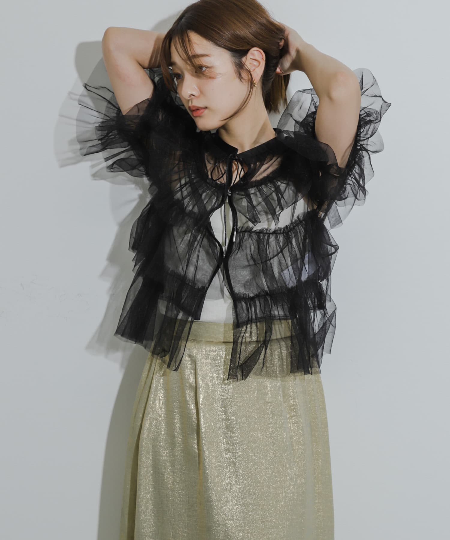 身長：155cm サイズ：one