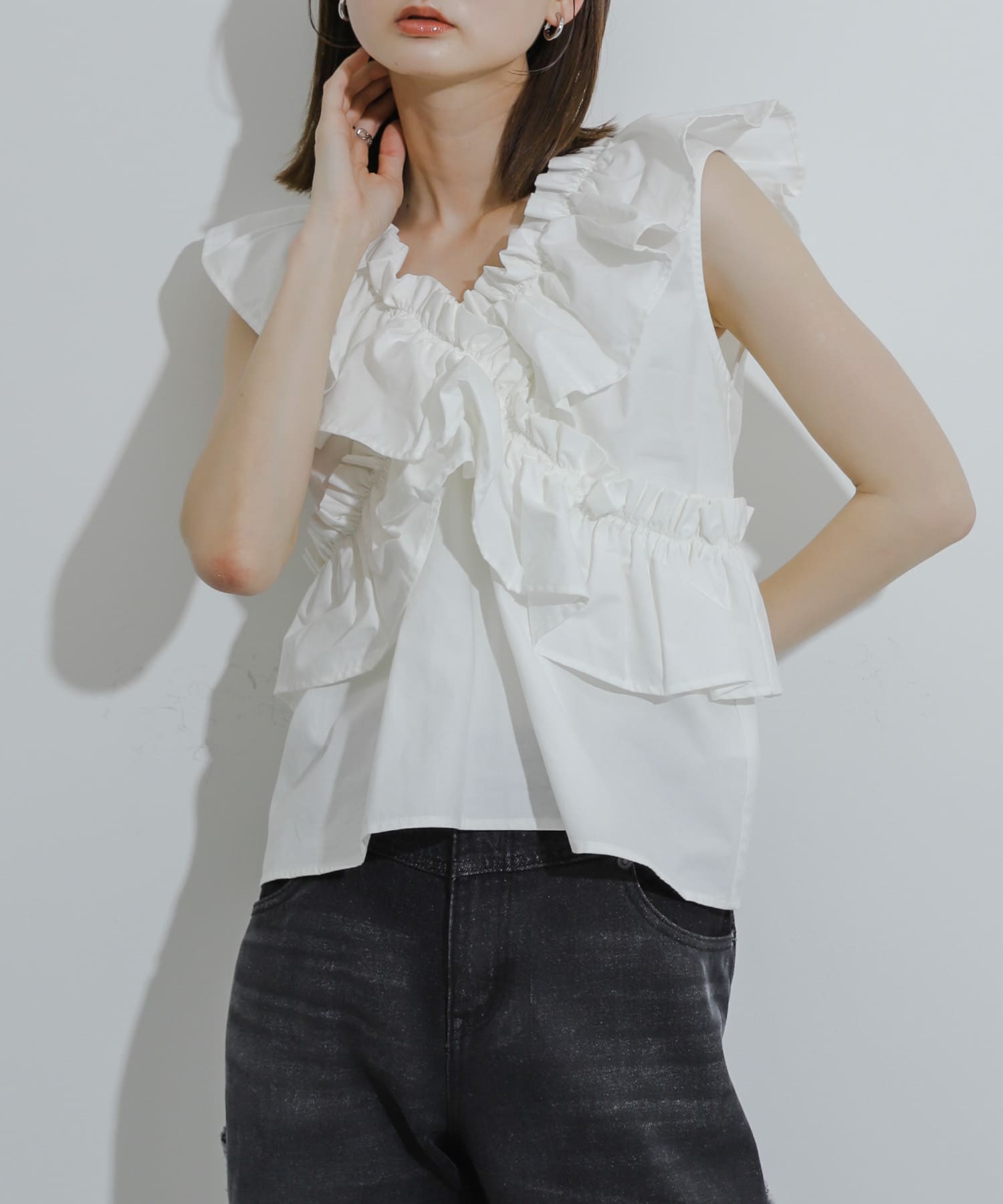 身長：169cm サイズ：one