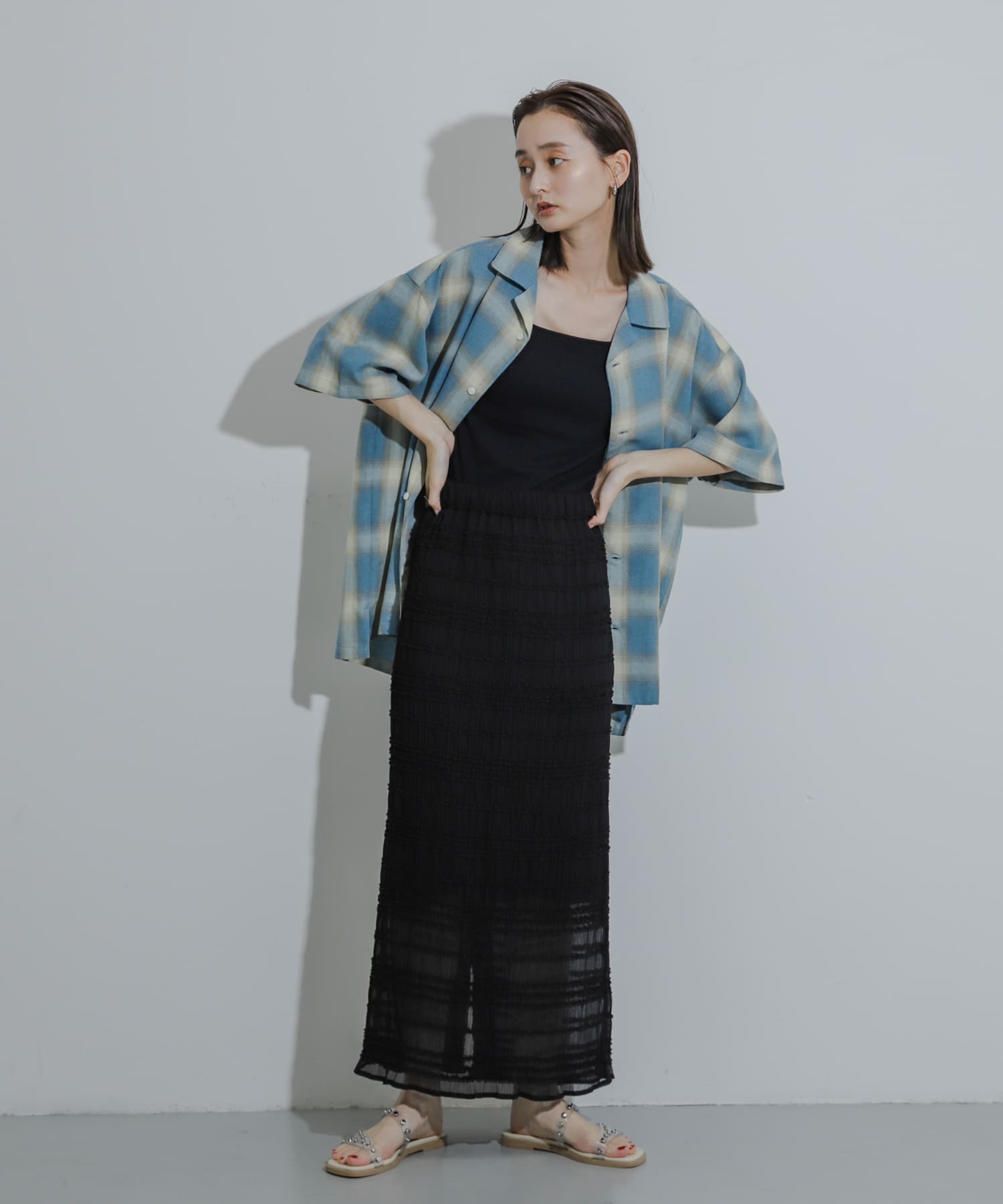 身長：169cm サイズ：one