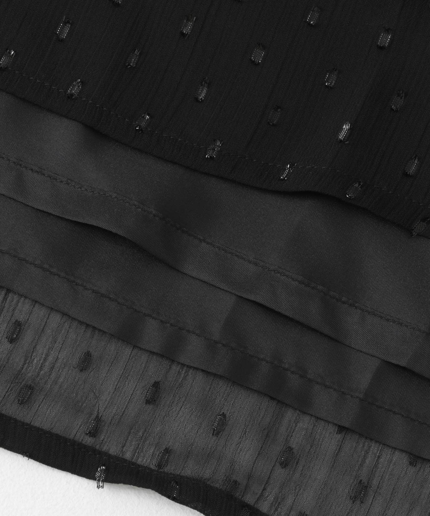 ラメジャガードワンピース BLACK COMPACT