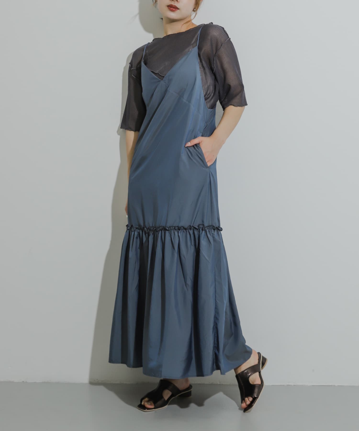 身長：158cm サイズ：one