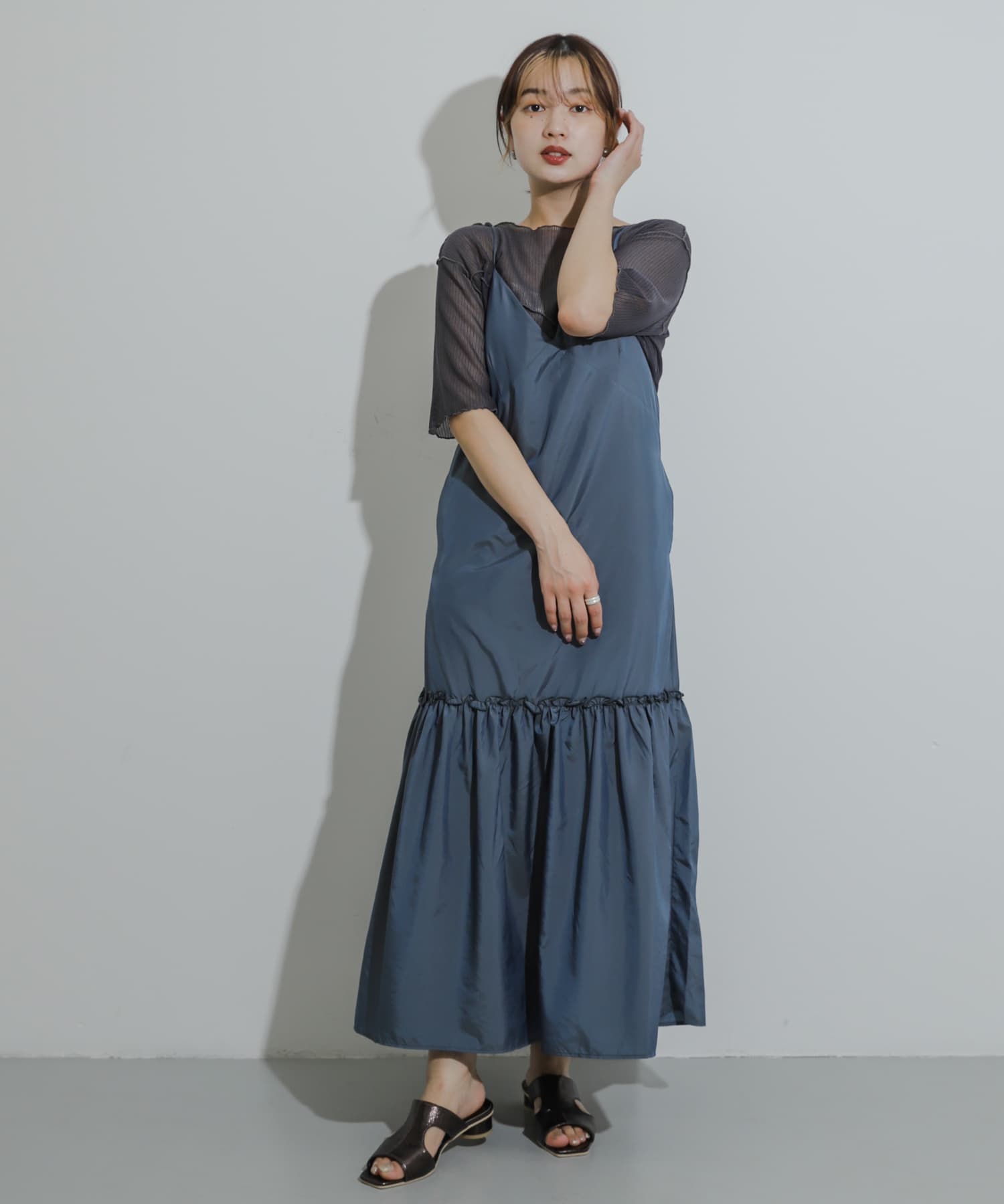 身長：158cm サイズ：one