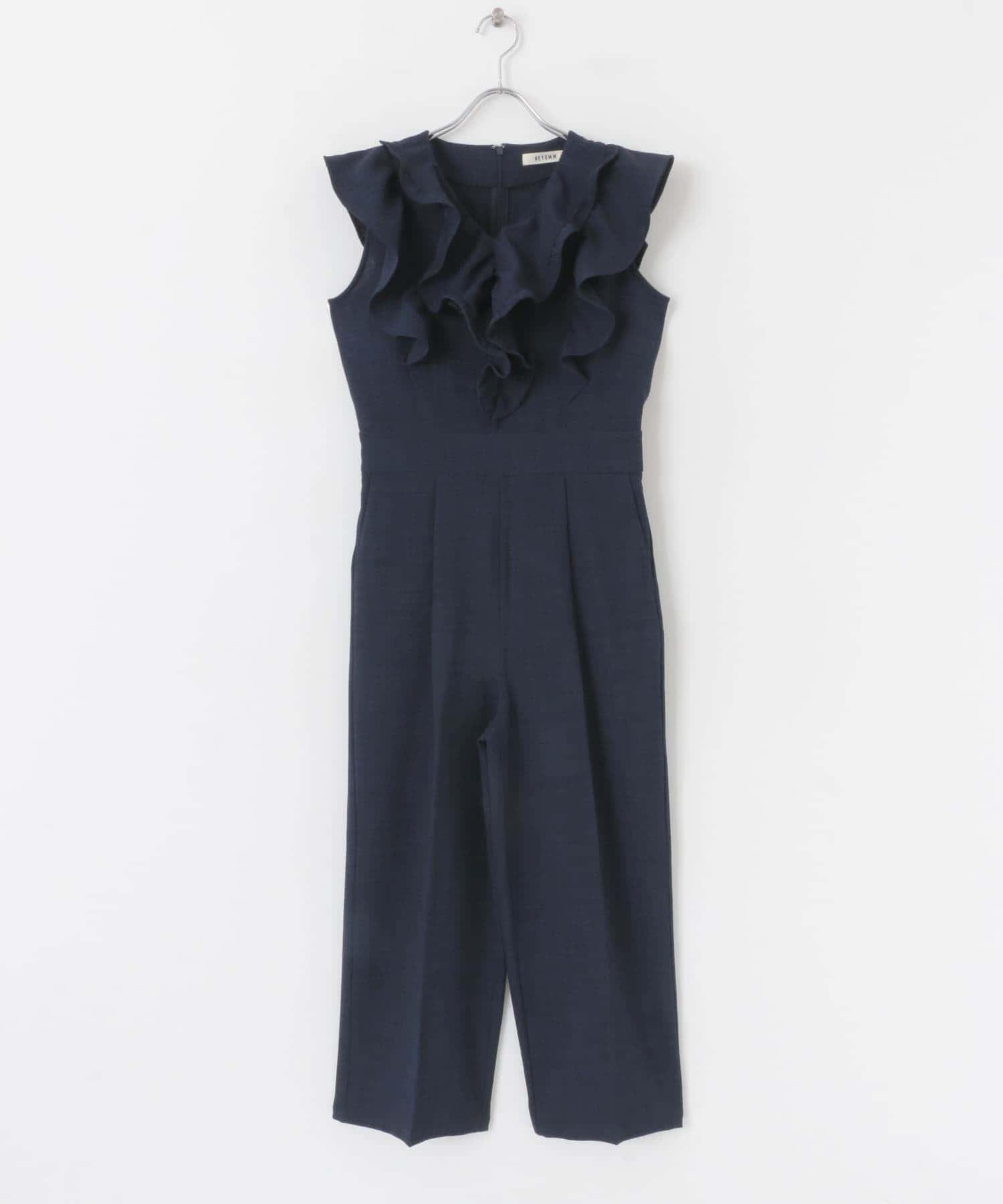 フリルスリーブオールインワン NAVY S