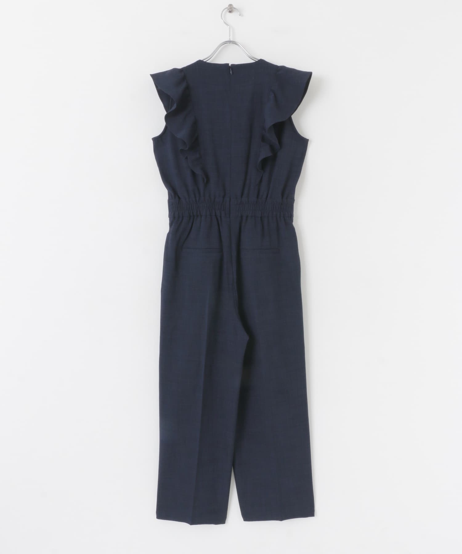 フリルスリーブオールインワン NAVY S
