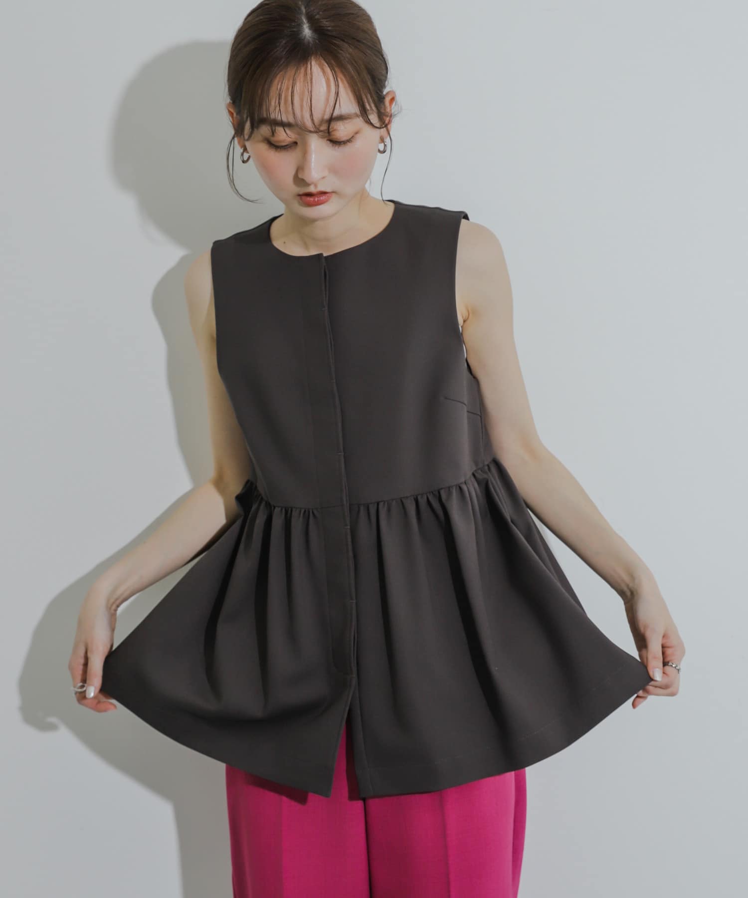 身長：169cm サイズ：one