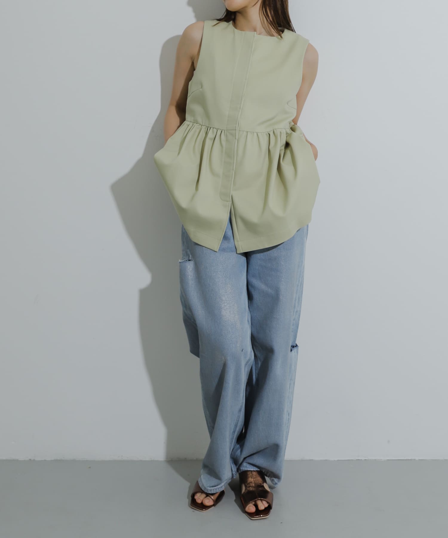 身長：155cm サイズ：one