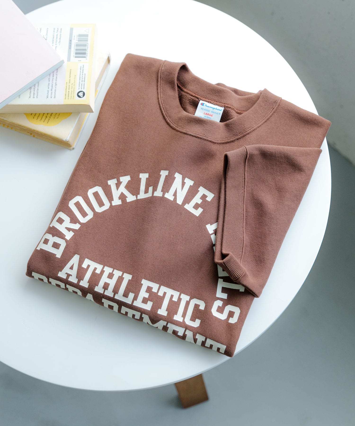 Champion　REVERSEWEAVE T-SHIRTS A BROWN M