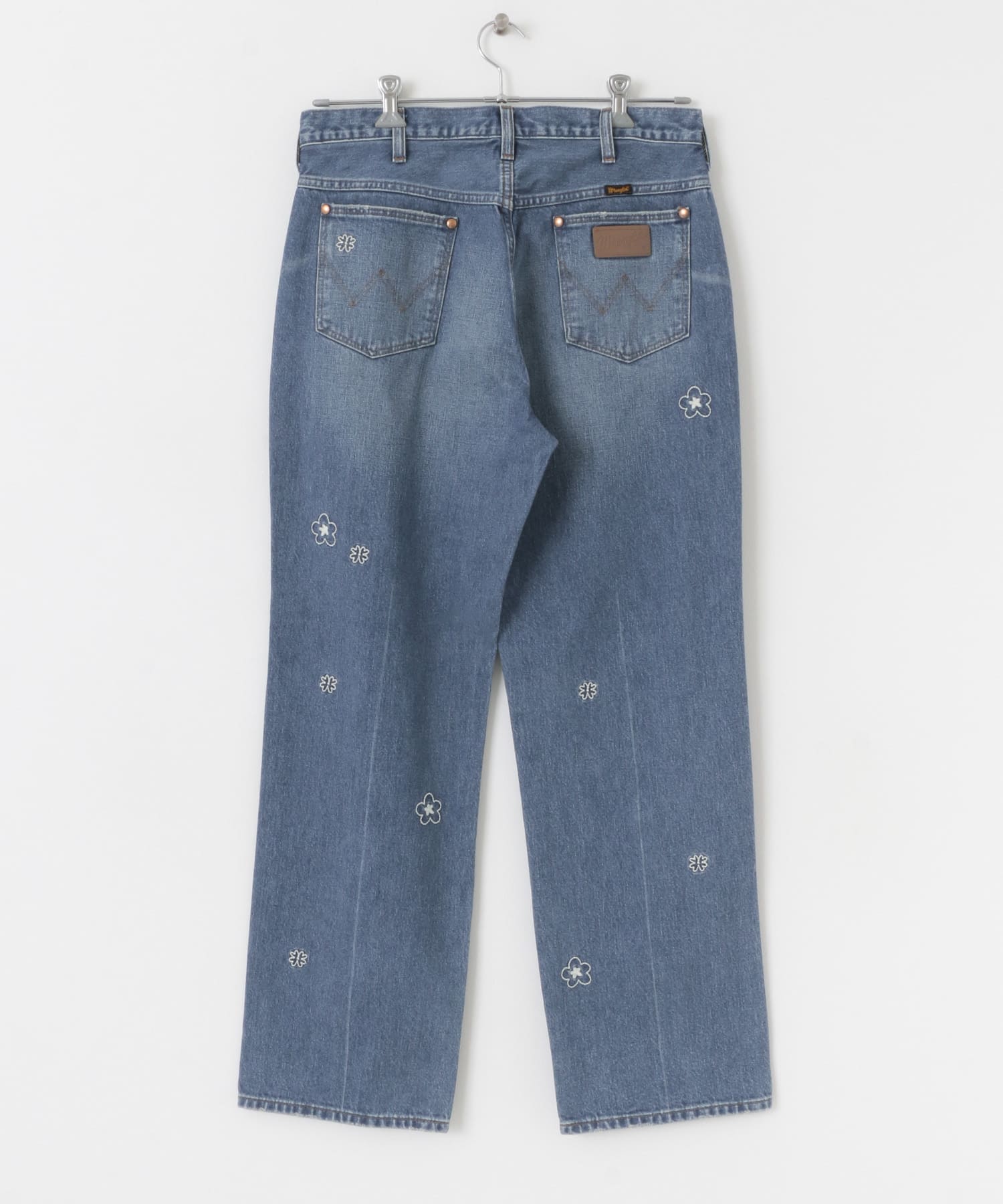 『WEB限定』Wrangler　DENIM FLOWER PANTS L.INDIGO 30