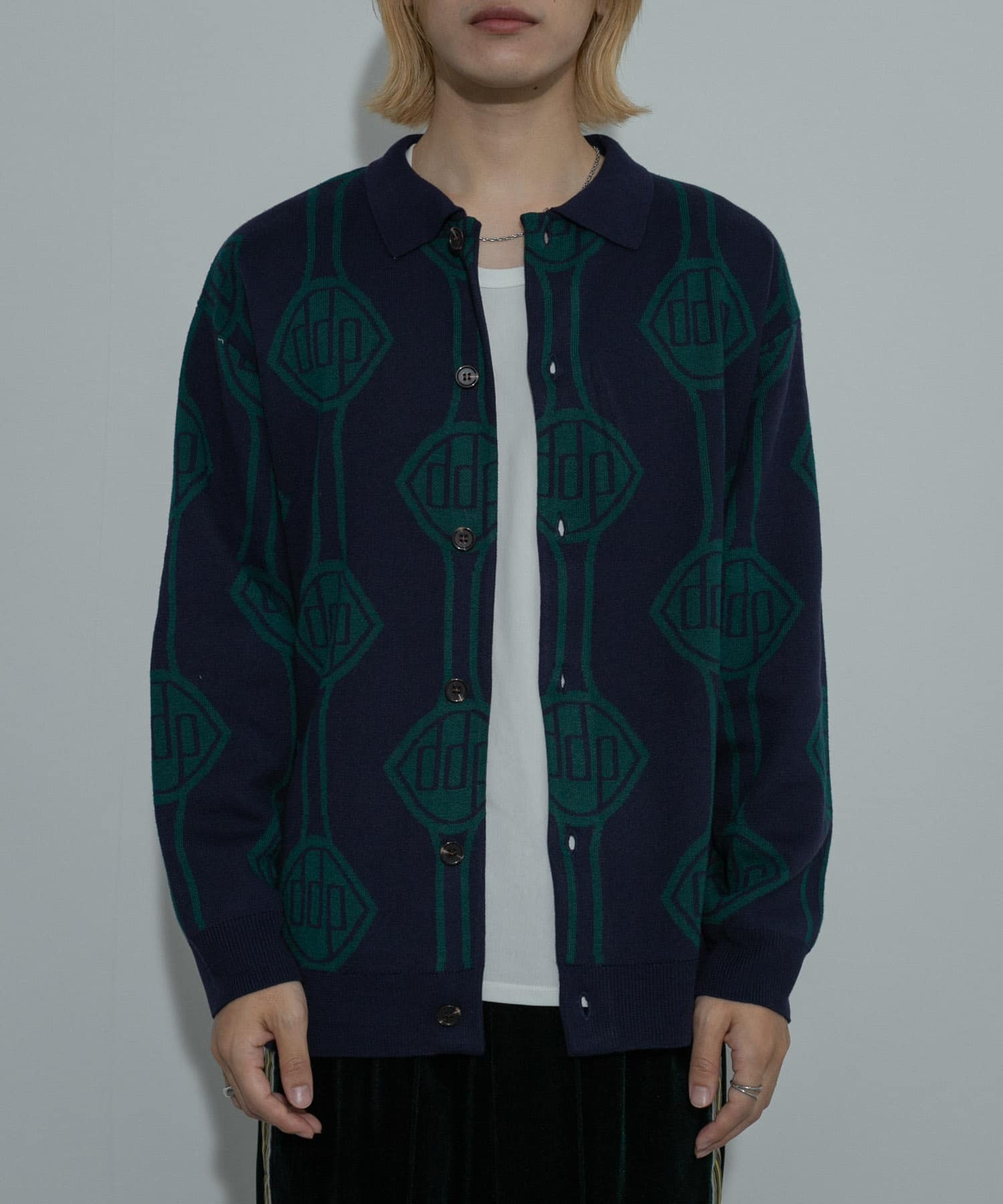 DDP　LOGO KNIT CARDIGAN A