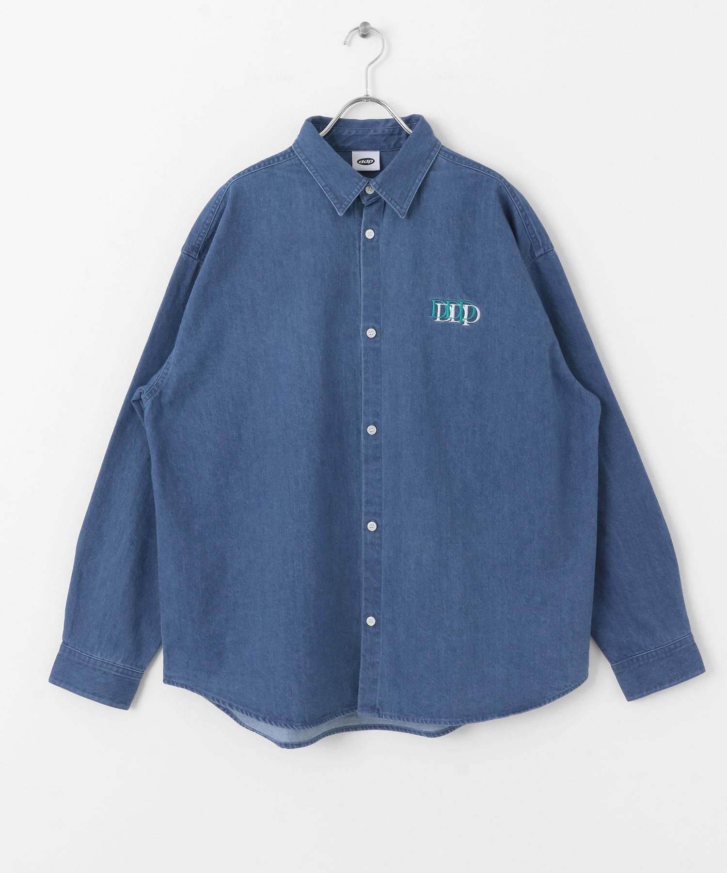 ddp　EMBROIDERY DENIM SHIRTS INDIGO M