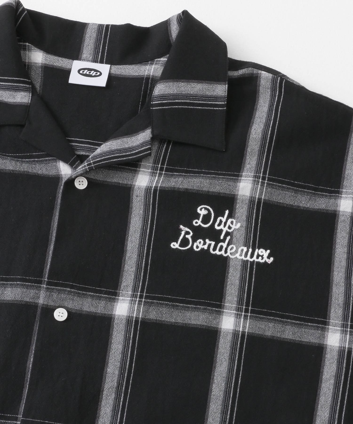 ddp　FRINGE CHECK SHIRTS BLACK M